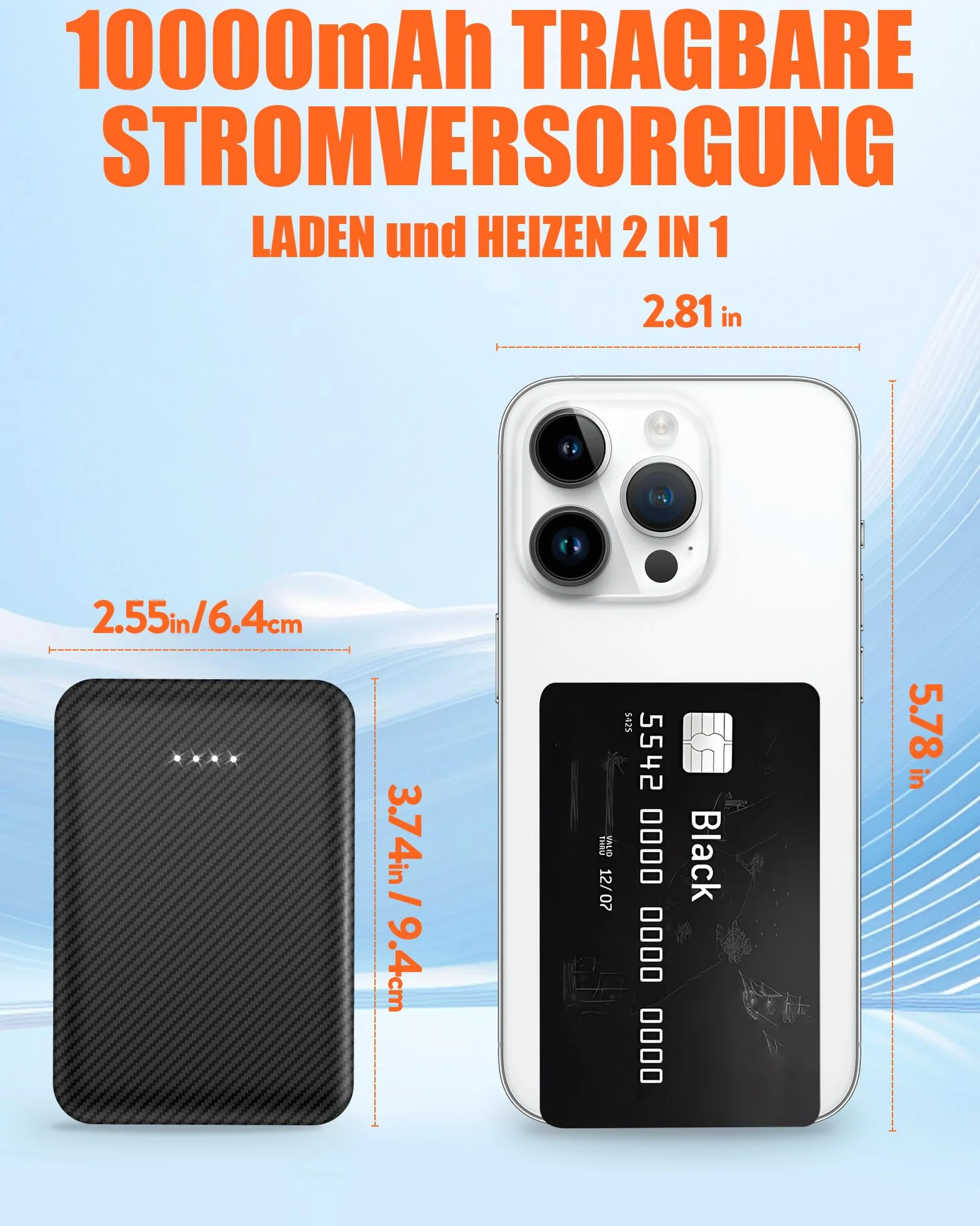 Ogrzewana kamizelka dziecięca z powerbankiem 10 000 mAh, 7,4 V – kamizelka grzewcza dla chłopców i dziewczynek, płaszcz, ogrzewana kamizelka do jazdy na nartach, 3 strefy grzewcze i 3 poziomy