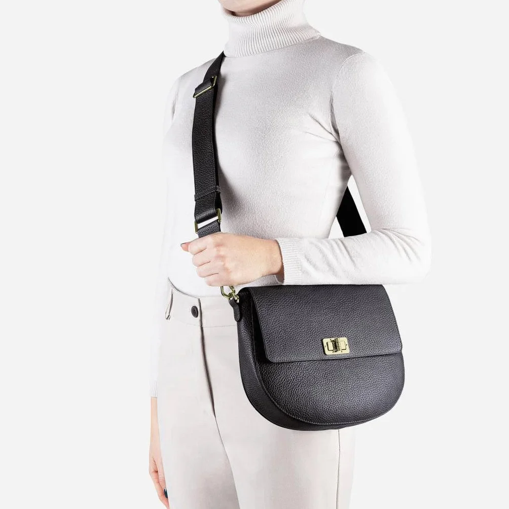 Geox Torebka damska D Flavie Bag, czarny, jeden rozmiar