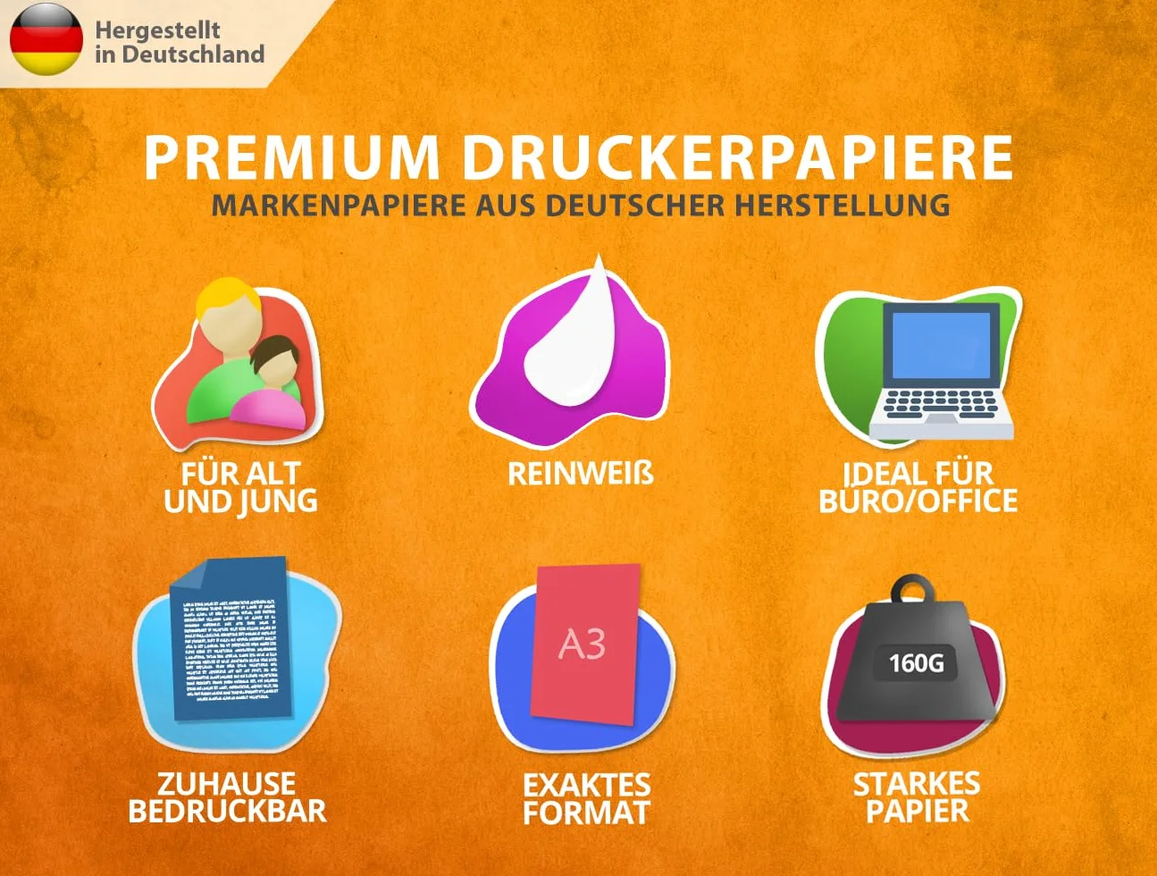 50 arkuszy białego papieru do drukarki A3 160 g biały – papier premium czysta biel - 29,7 x 42 cm - gruby papier rysunkowy, niezadrukowany, do fotografii, prezentacji, majsterkowania, wysokiej jakości