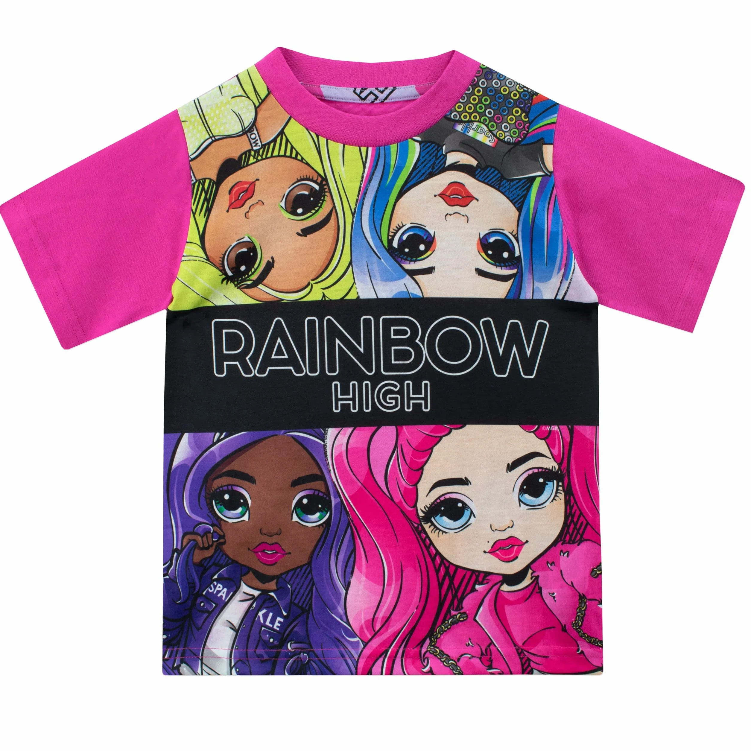 Rainbow High Piżama Dziewczęta Lalki Krótki zestaw piżamowy Wielobarwny 122