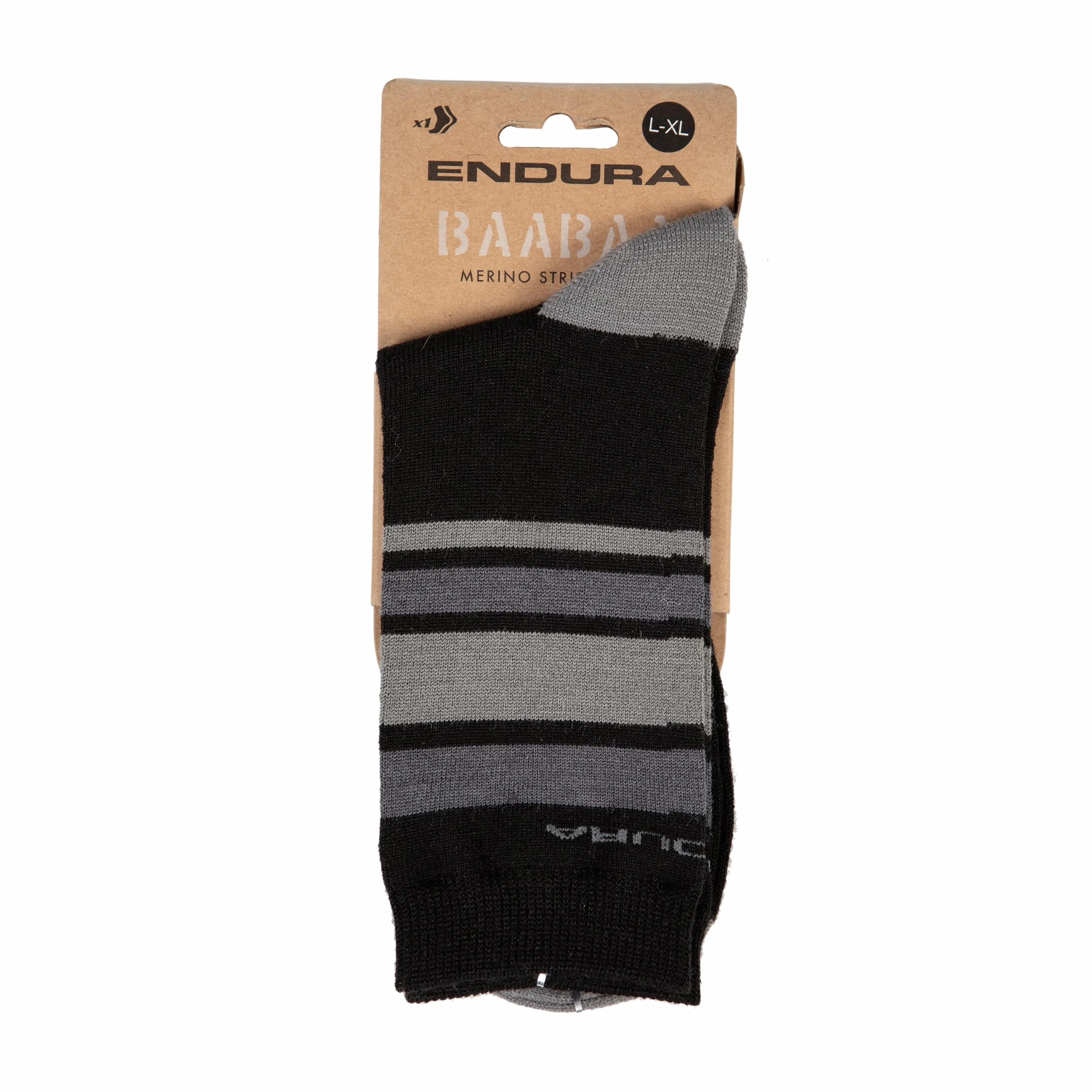 Endura Męskie skarpety Baabaa Merino w paski (1 szt.)