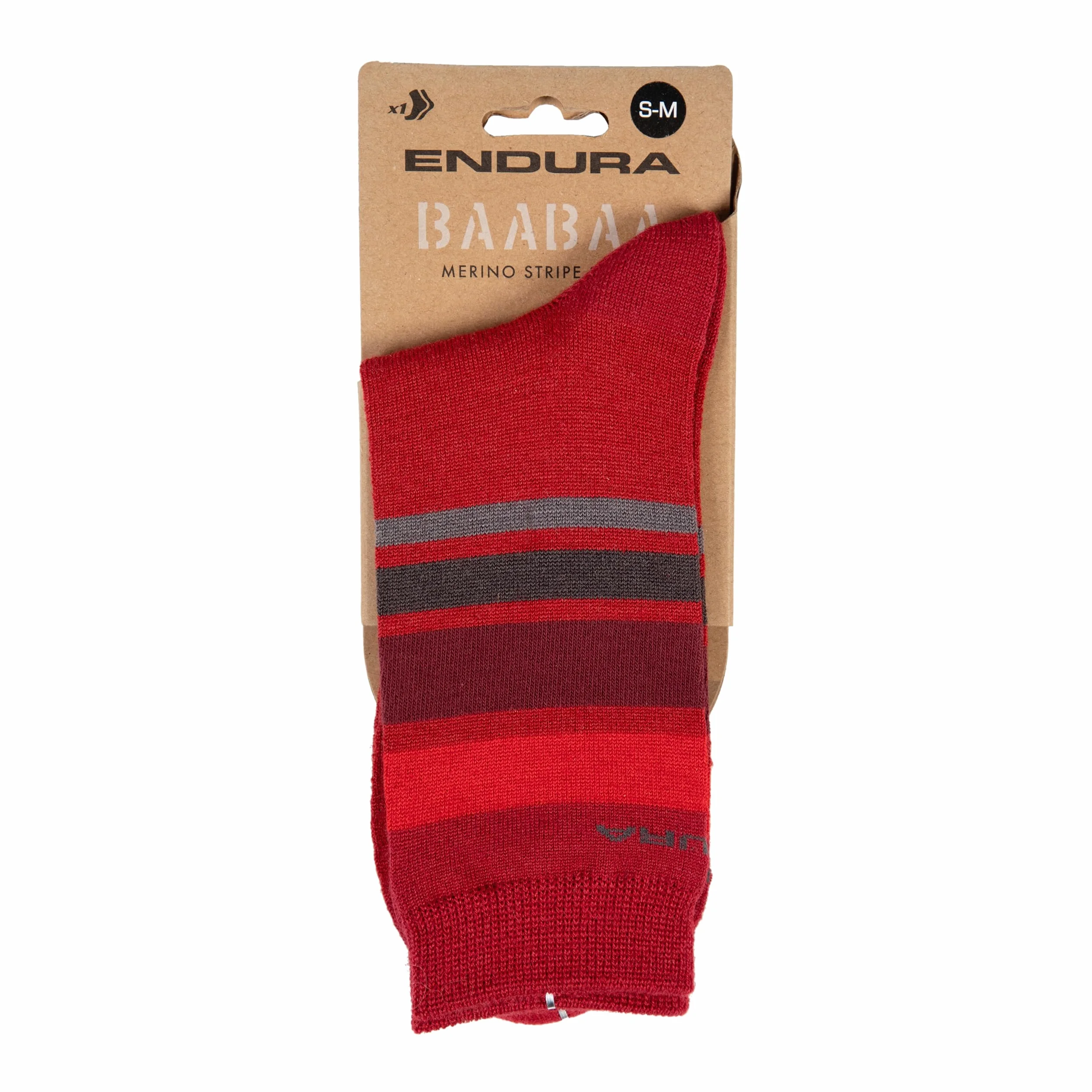 Endura Męskie skarpety Baabaa Merino w paski (1 szt.)