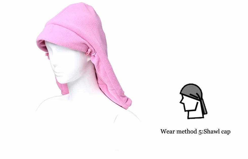 Unisex dziecięca czapka zimowa dla chłopców i dziewczynek, szal z kapturem, 5 w 1, kapelusz z ciepłym szalikiem, na narty, do uprawiania sportu, na zimę, czapka z daszkiem 4-15 lat (ciemnoniebieska)