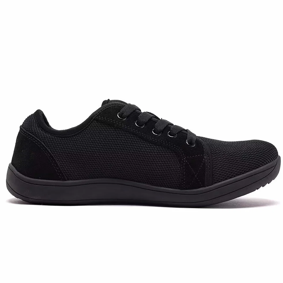 HOBIBEAR Unisex szerokie buty do chodzenia boso dla mężczyzn i kobiet, do biegania w terenie, minimalistyczne, lekkie i oddychające, czarny, 41 EU
