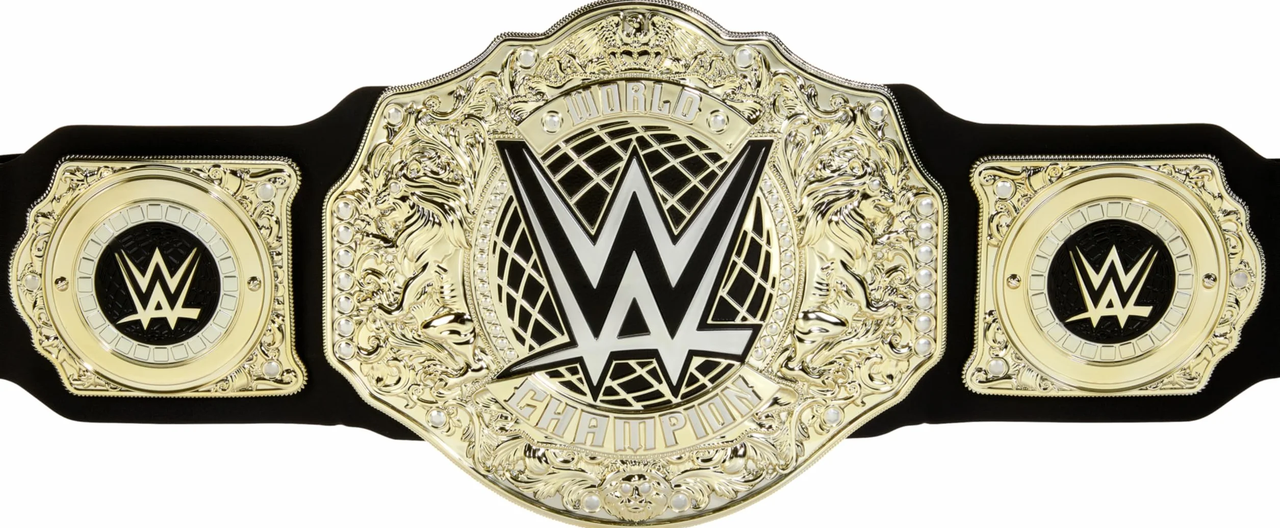 Mattel WWE Heavy Weight Mistrzostwa Świata Pas WWE, imitacja mistrza świata w wadze ciężkiej, imitacja i przebranie, pasek ze skóry PU ponad 90 cm z wyjątkowym dopasowaniem, HYF18