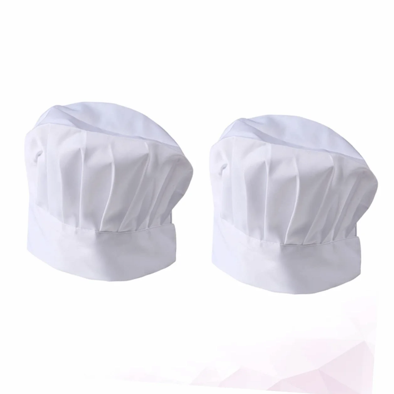 2kawałki Czapka Kucharza Szt Regulowana Czapka Antypollucyjna Elegancki Design Do Restauracji i Barów Oddychający Materiał Idealna Dla Kucharzy i Pracowników Gastronomii