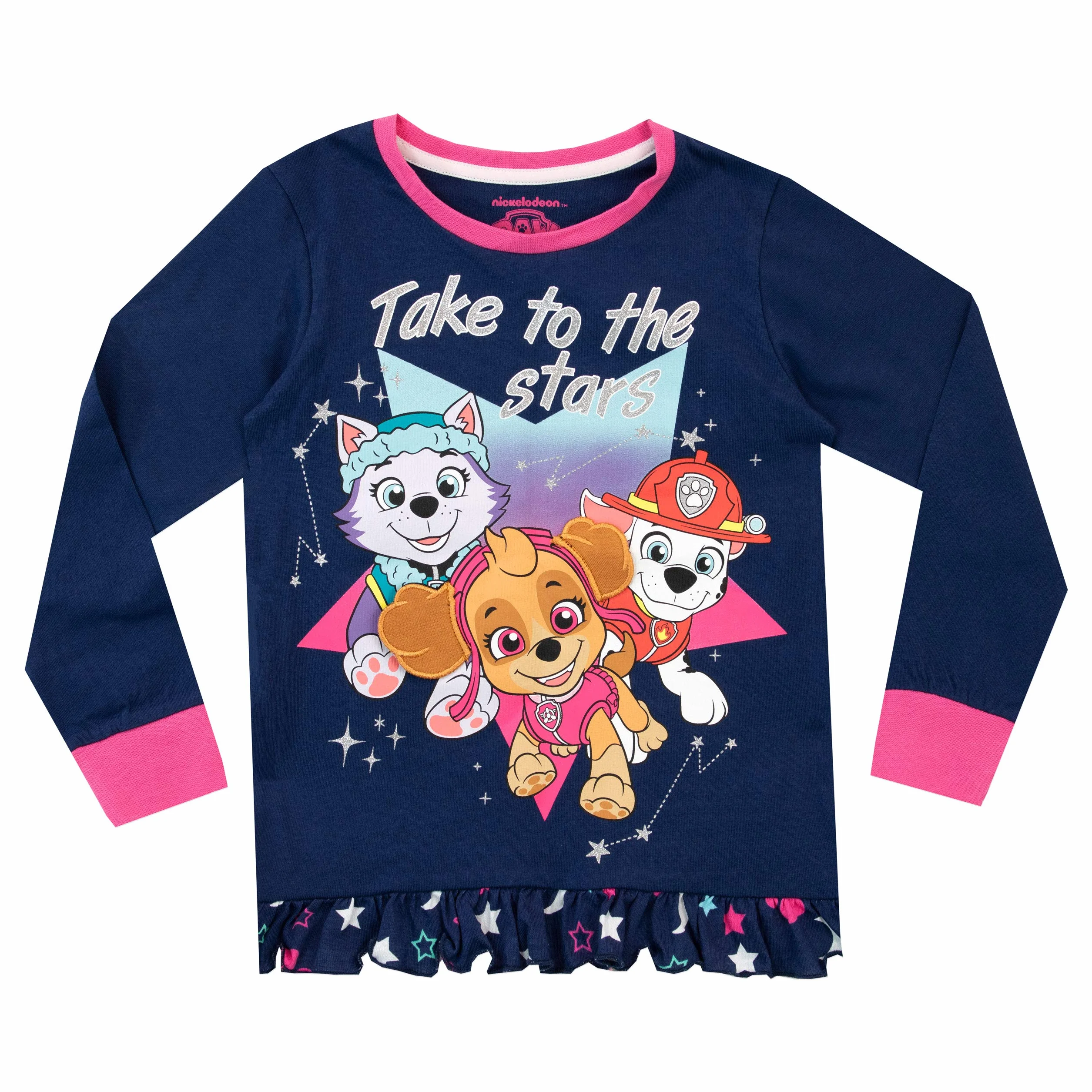Paw Patrol Dziewczęca piżama Skye i Everest
