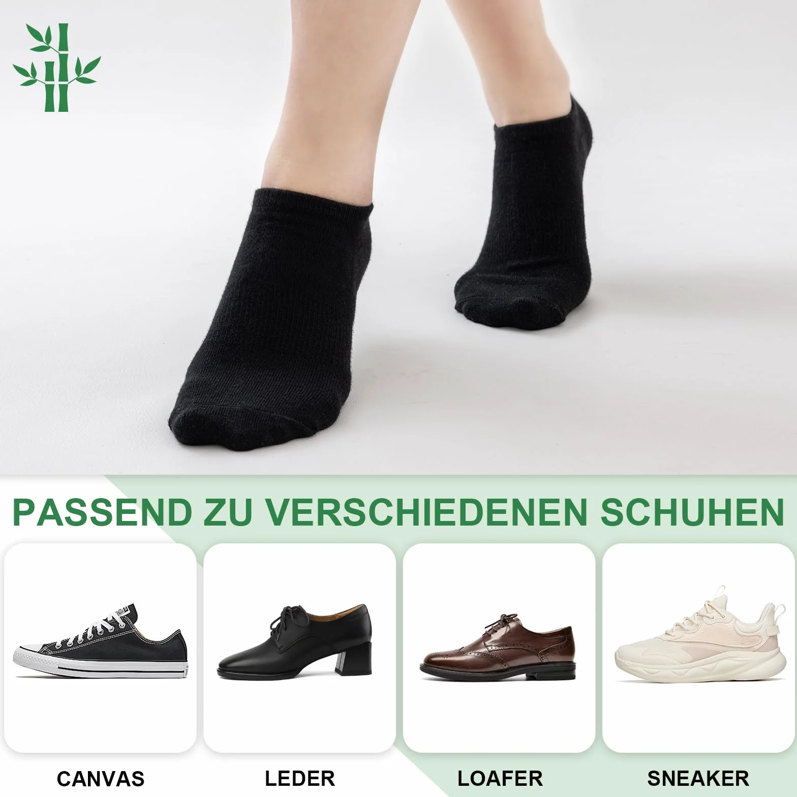 Niofind Skarpety do sneakersów, damskie, męskie, bambusowe antypoślizgowe krótkie skarpety z silikonu uniseks niewidoczne stopki