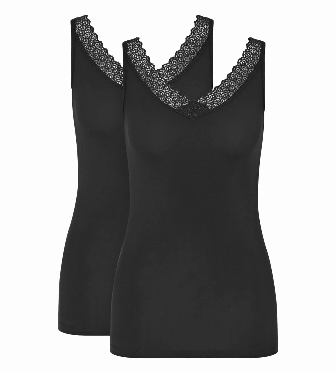 Triumph Feel of Modal Tank Top 2P Black, czarny, XL