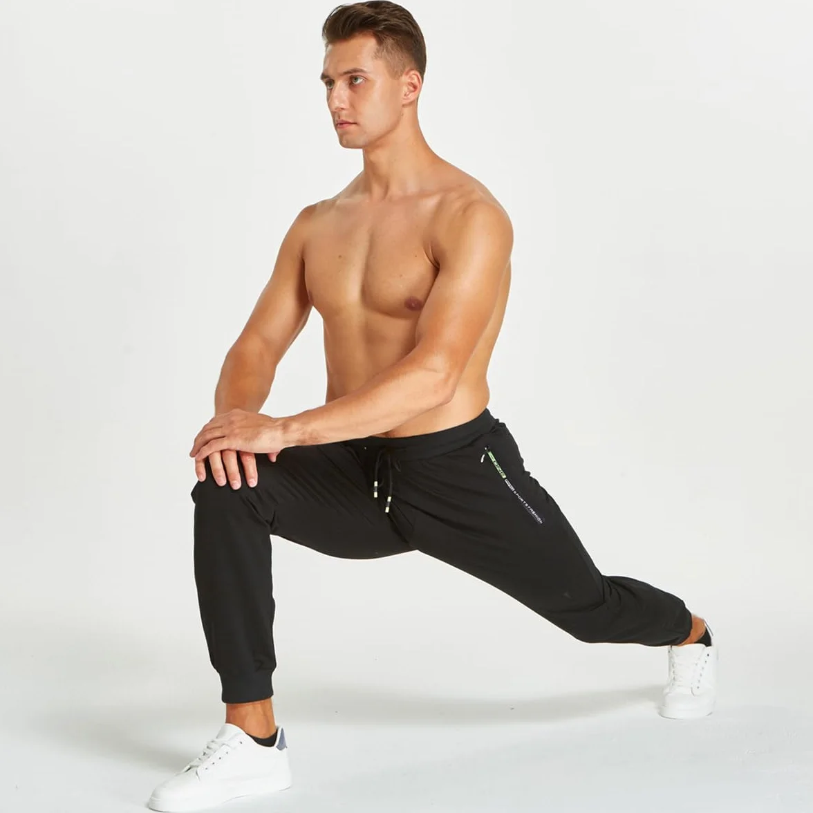 ZOXOZ Jogging Spodnie Mężczyźni Bawełna Termo Lined Ciepłe Zimowe Fleece Spodnie treningowe Sportowe Spodnie