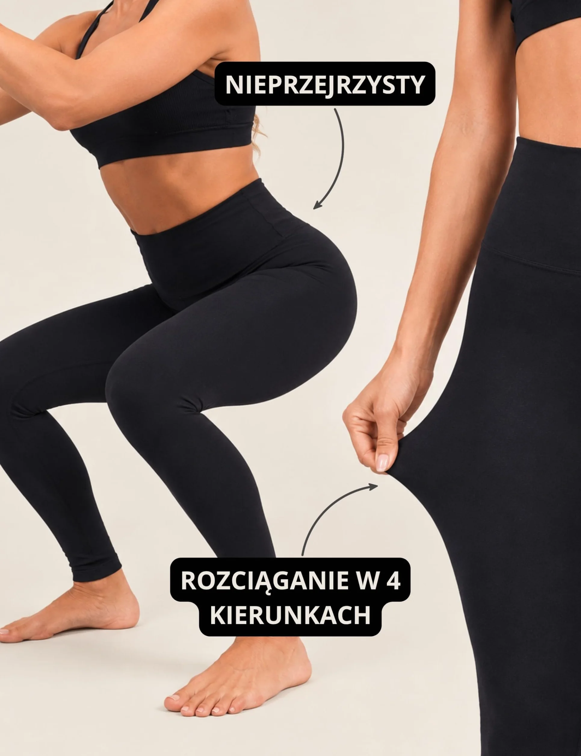Basic Treasure Leginsy Kryjące dla Kobiet, Wysoki Stan, Długie Leginsy Sportowe, Spodnie Do Gimnastyki, Długie Spodnie Do Jogi