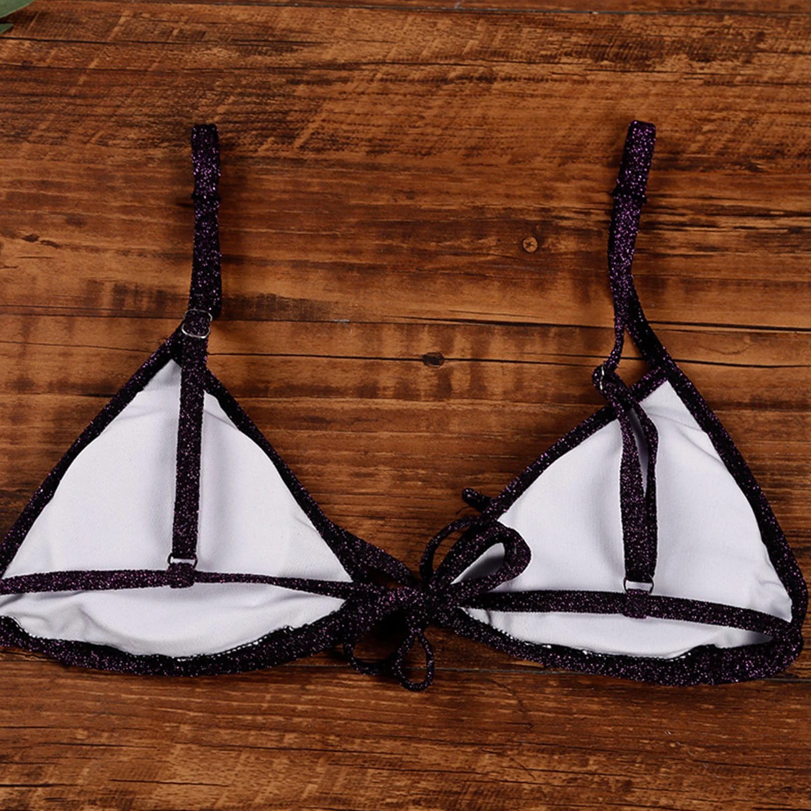 Kobiety Z Zestawu Bikini Cekinowe Strzały Kąpielowe Błyszczące Dwuczęściowe Kostiumy Kąpielowe
