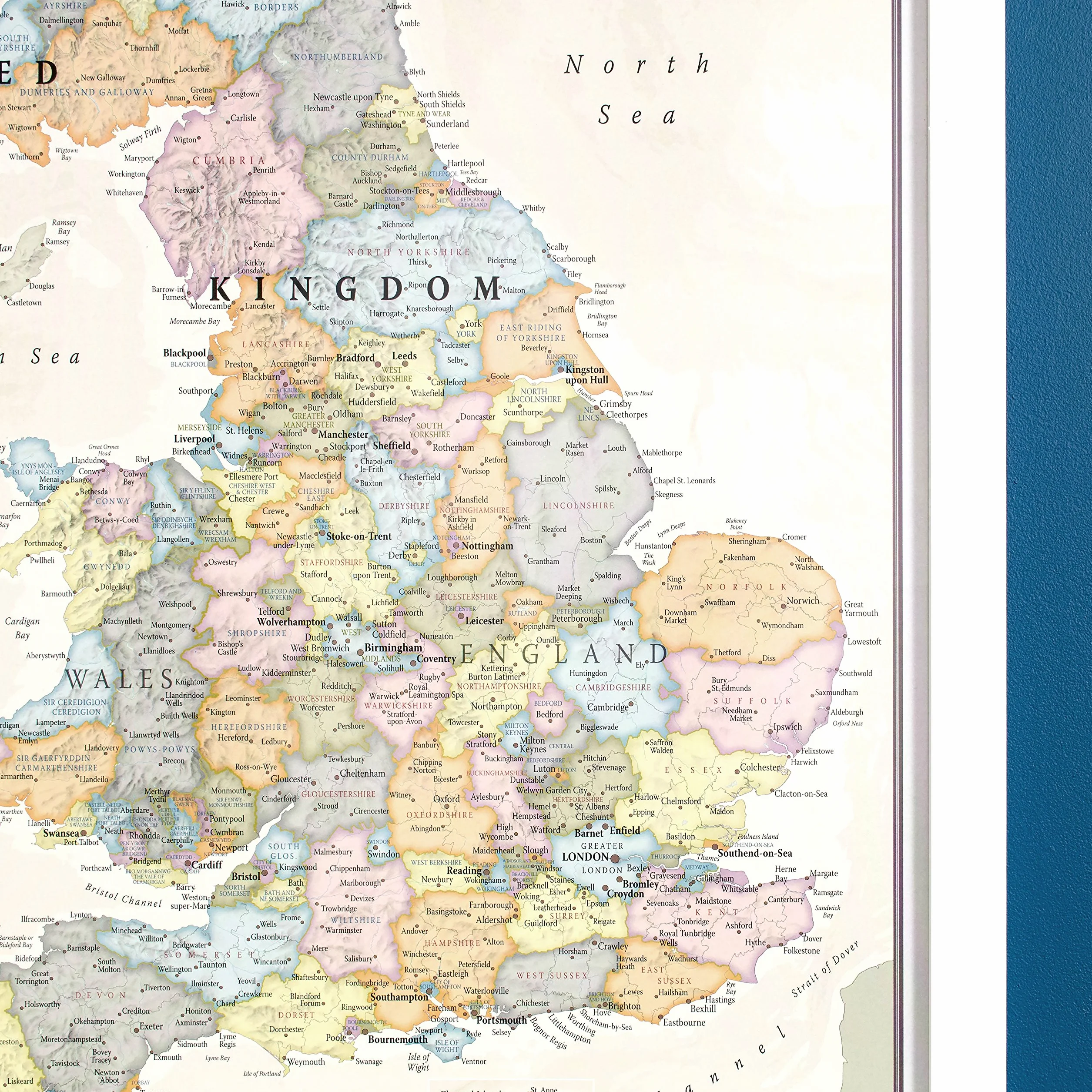 United Kingdom political classic wallmap
