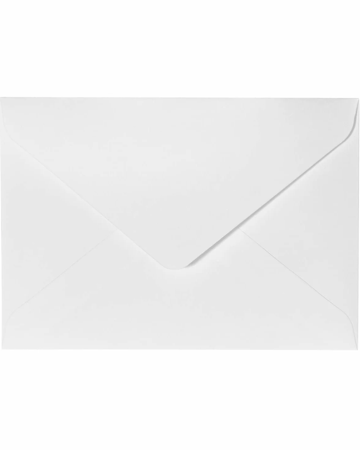 Koperty 100 sztuk, DIN C6, 11,4 x 16,2 cm, 130 g/m², koperty, na kartki z życzeniami, zaproszenia, kartki urodzinowe, klejenie na mokro, spiczasta klapka, koperty (czysta biel)