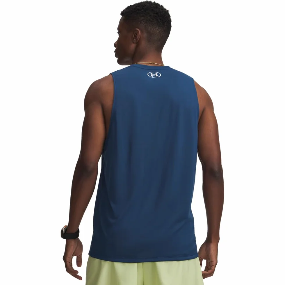 Under Armour UA Tech Tank - niebieski/biały - LG
