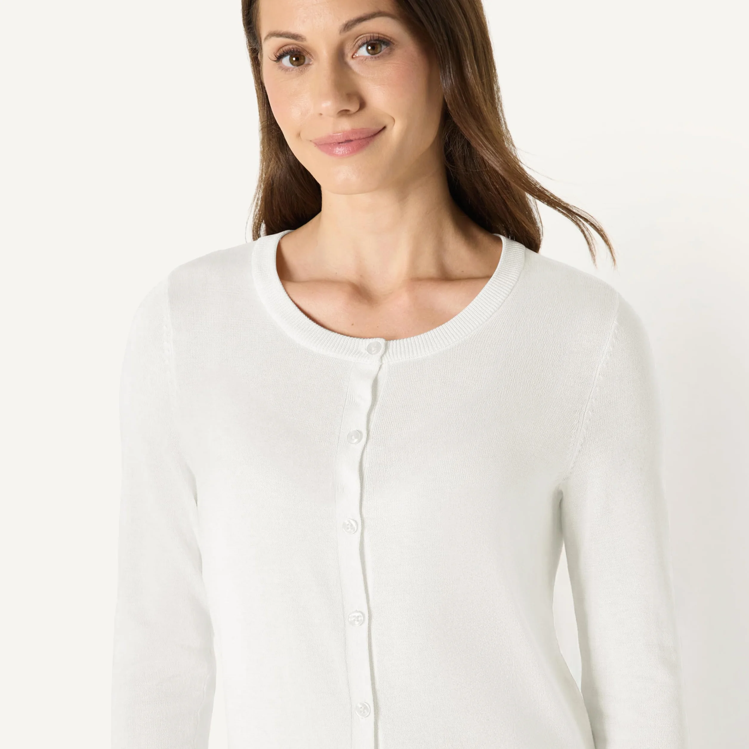 Amazon Essentials Kobiety Lekki kardigan z okrągłym dekoltem (dostępny w wersji Plus Size)