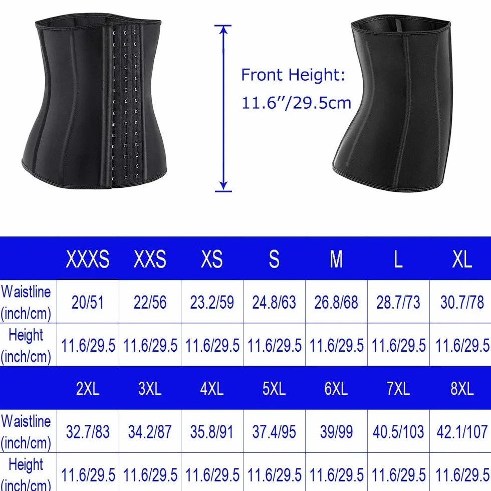 ECOWALSON Waist Trainer for Women Corset Cincher Body Shaper Girdle Trimmer with Steel Bones Extender