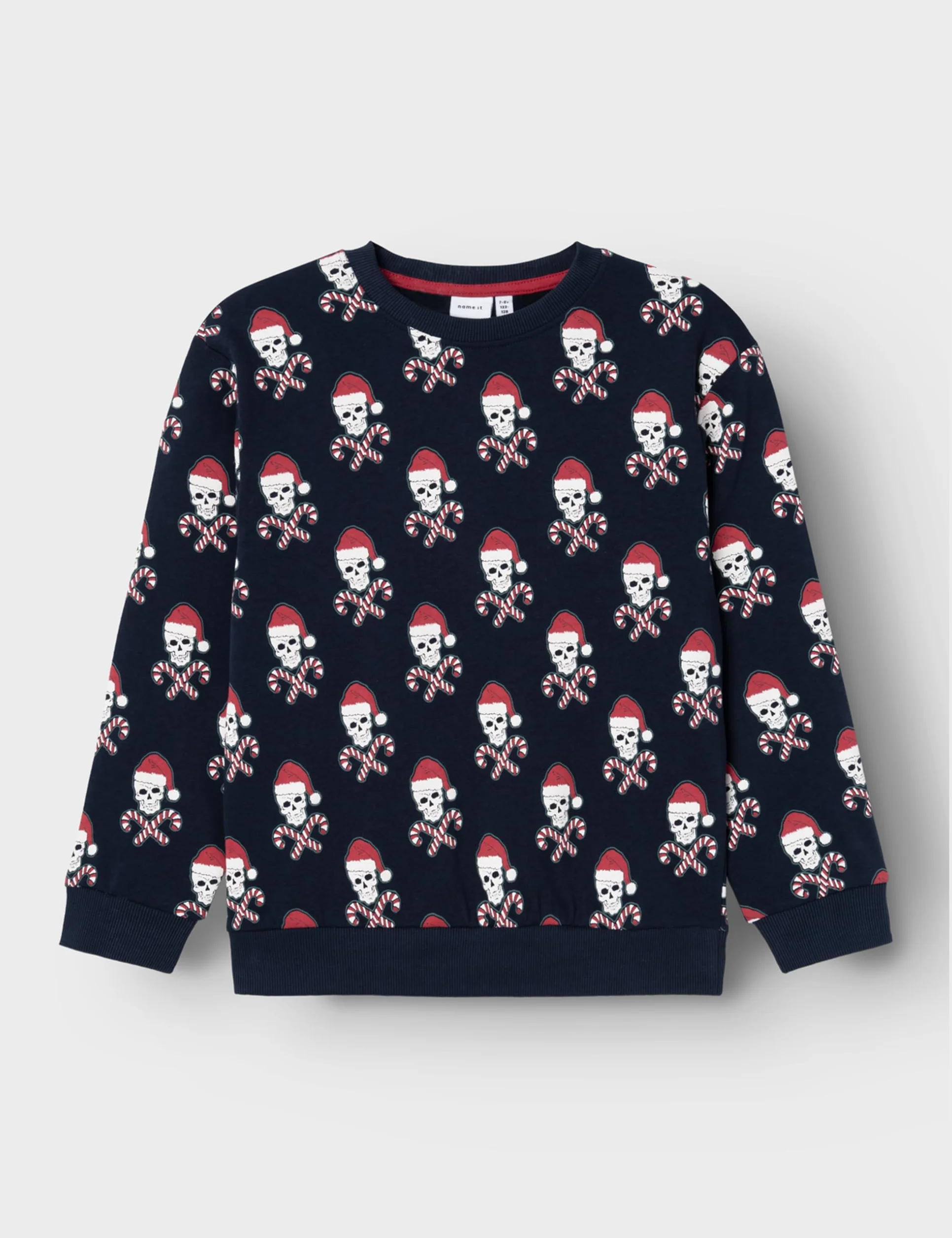 NAME IT Boy bluza bożonarodzeniowa, Dark Sapphire, 134-140
