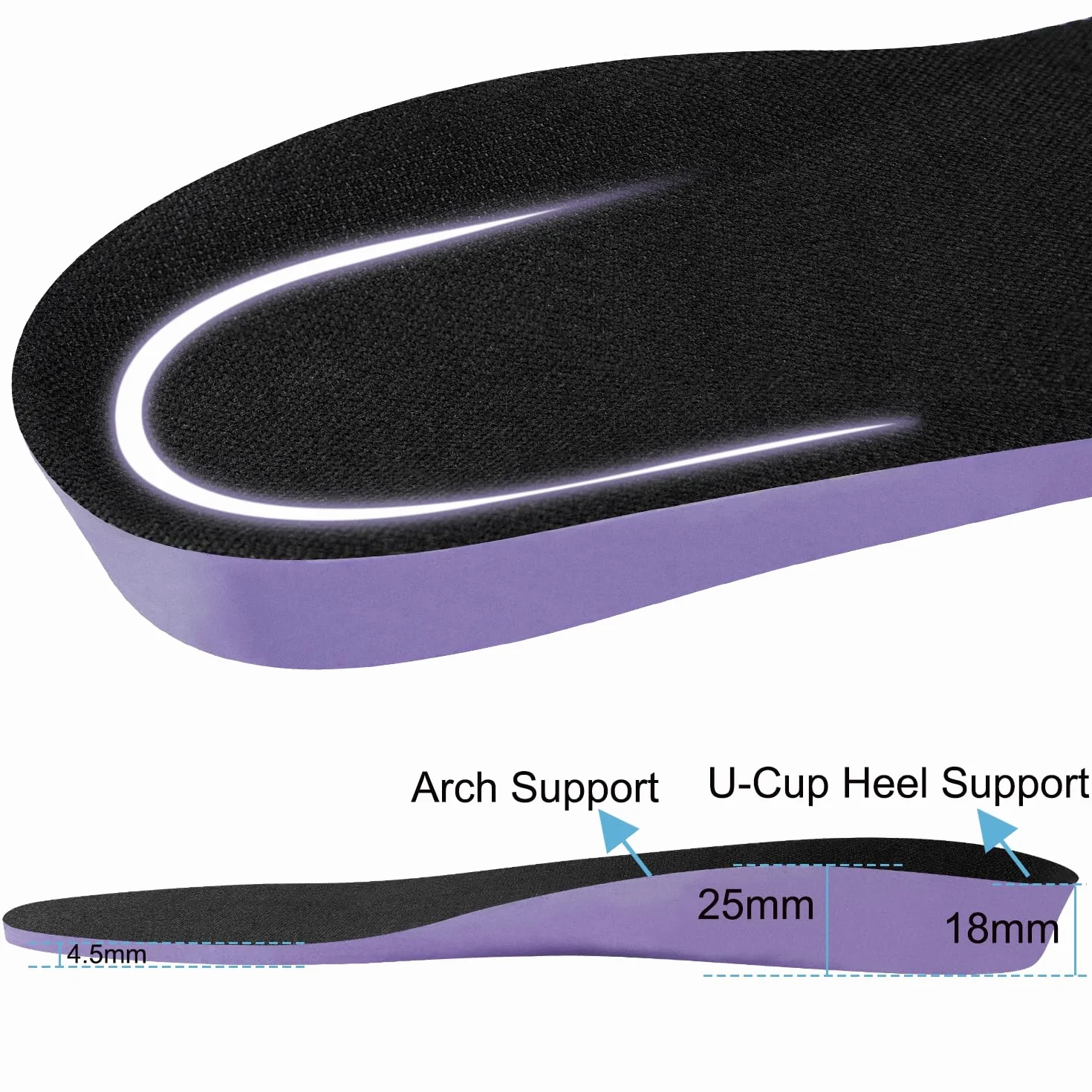 Endoto Wkładki do Vans Pro Butów, Zamiennik Super Miękka Wkladka Zamienne Insoles Replacement Insert-37 EU
