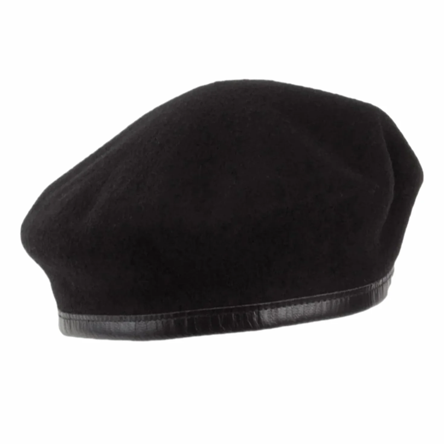 Beret, wełniany beret, czarny, regulowany damski beret, ciepła czapka, modna czapka dekoracyjna, nadaje się do noszenia na co dzień, do szkoły, dojazdów do pracy, 1 sztuka, czarny, jeden