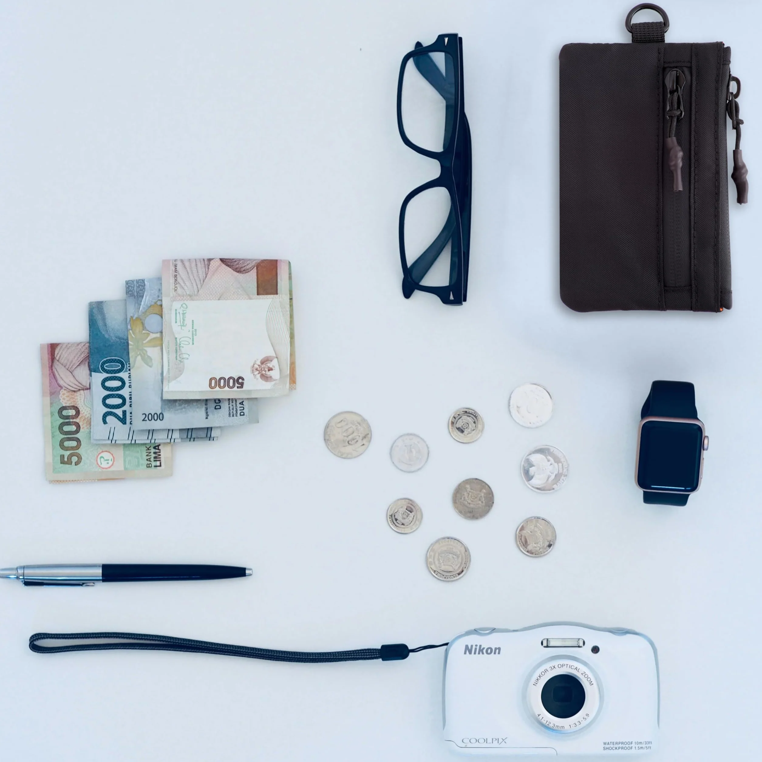OW-Travel Mały Portfel Na Karty RFID z Kieszenią na Monety (Czarny) Portfel na Karty z Blokadą RFID. Bezpieczeństwo Portfela na monety i Spokój Ducha. Lekka I Minimalistyczna Konstrukcja.