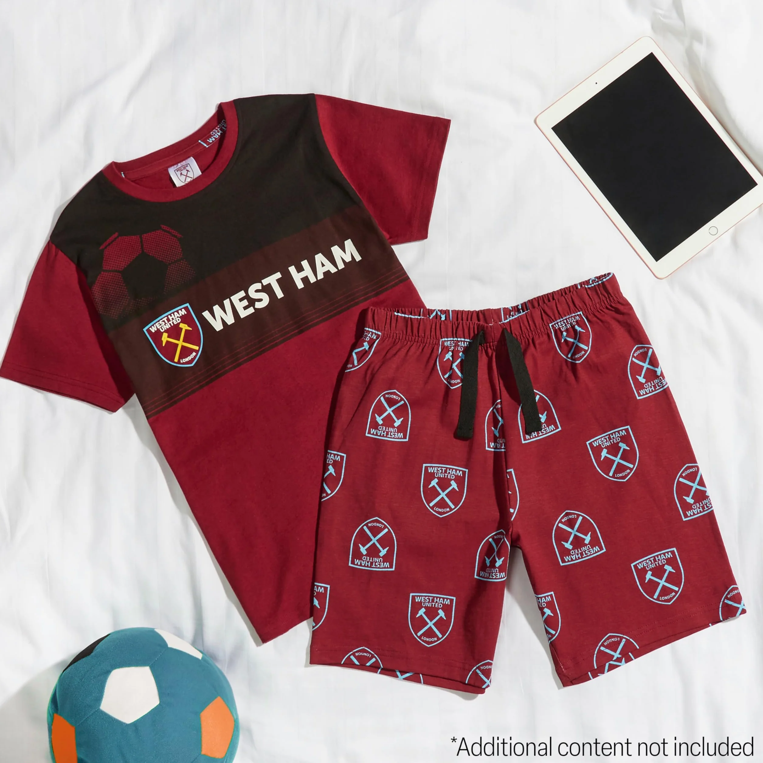 Get Trend: Chłopięce Zestaw 2-częściowy z T-shirtem i Szortami Oddychające, Rozmiar L, Kolor Czerwony, Dla Chłopców, Sport, Piłka Nożna