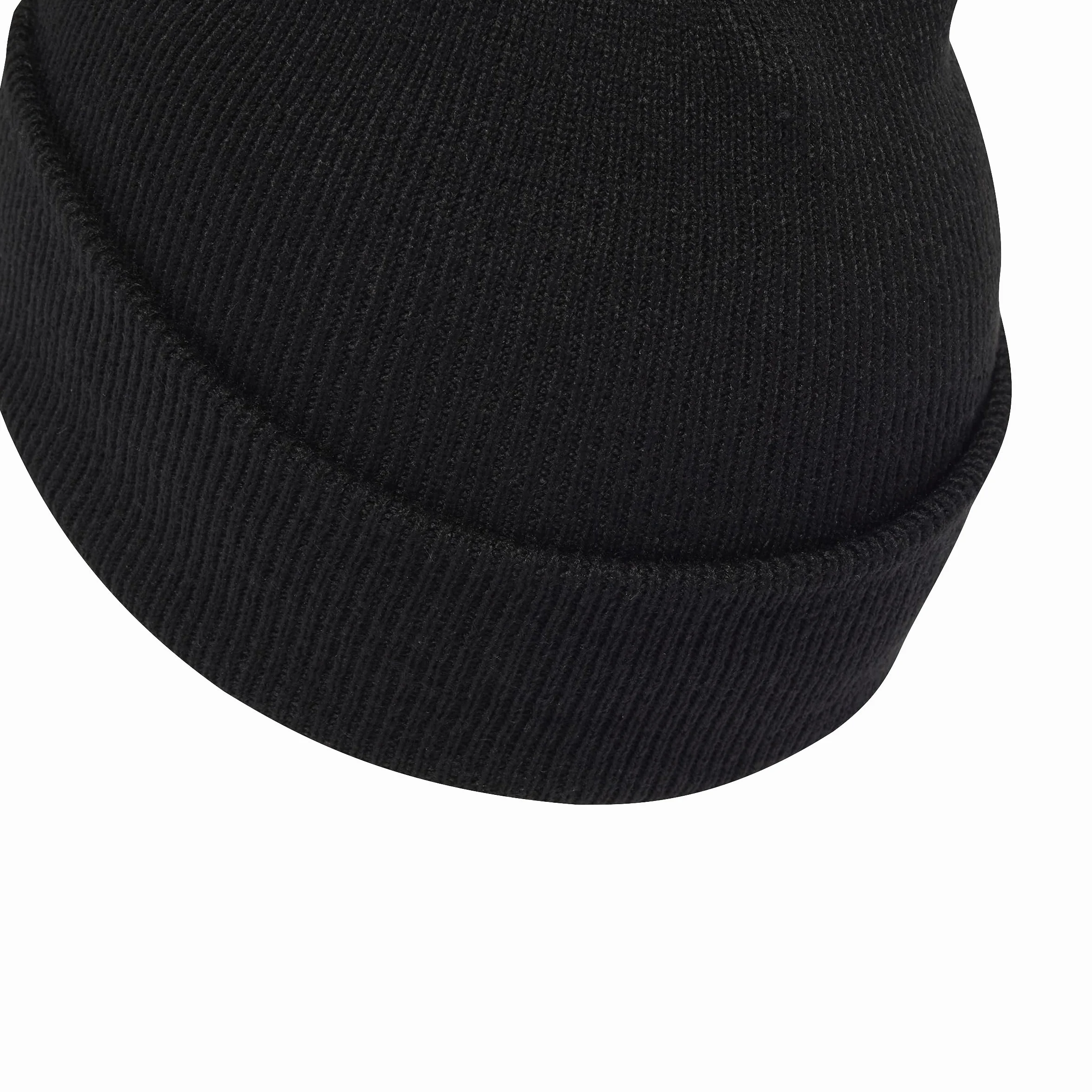 adidas Uniseks New Logo Beanie Cuff Hat, Black/White, XS-S