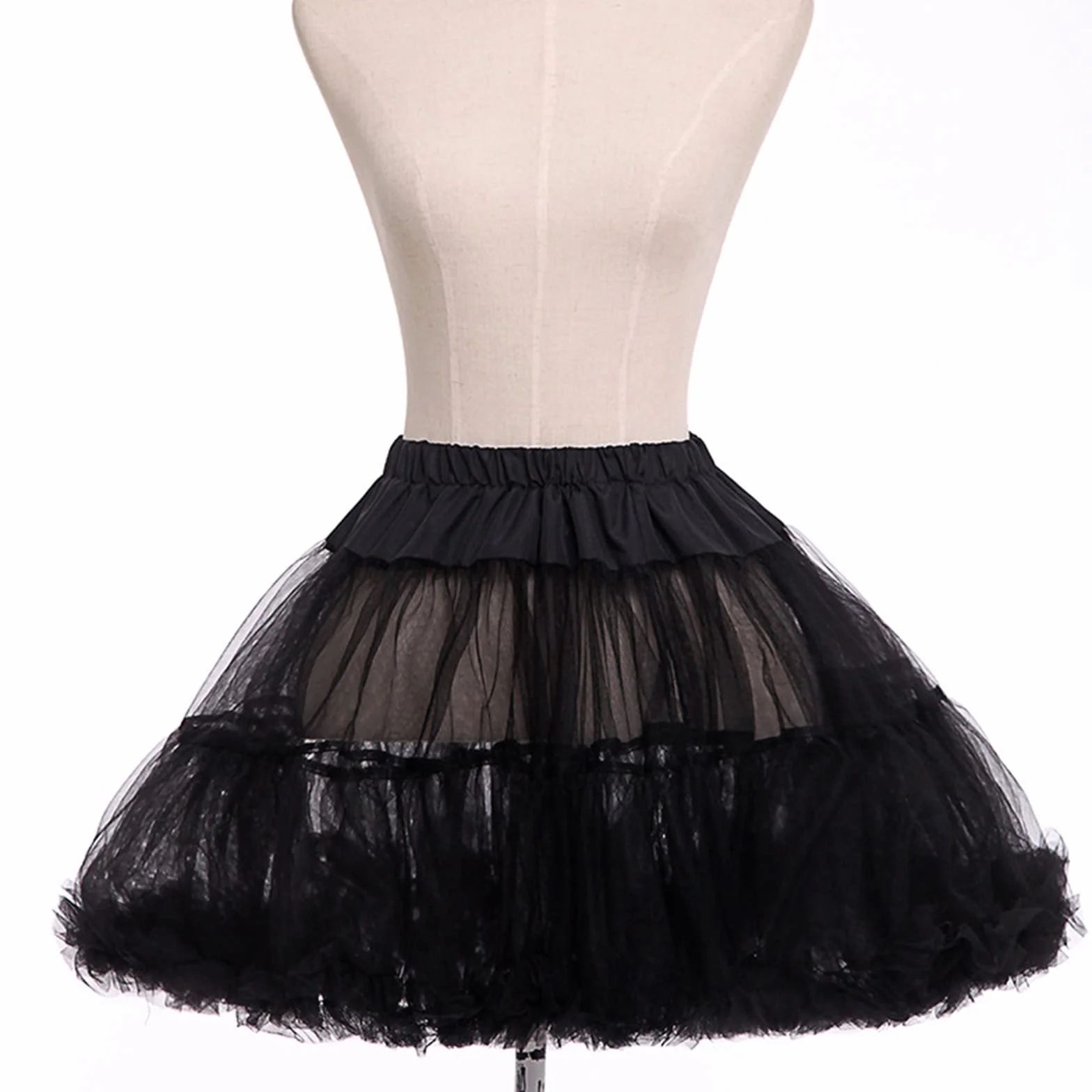 Spódnica tutu damska w stylu lat 80., krótka, klasyczna, mini spódniczka, elastyczna, wysoka talia, halka, retro, jednokolorowa, odświętna spódnica na karnawał, na wesele, imprezę, do tańca