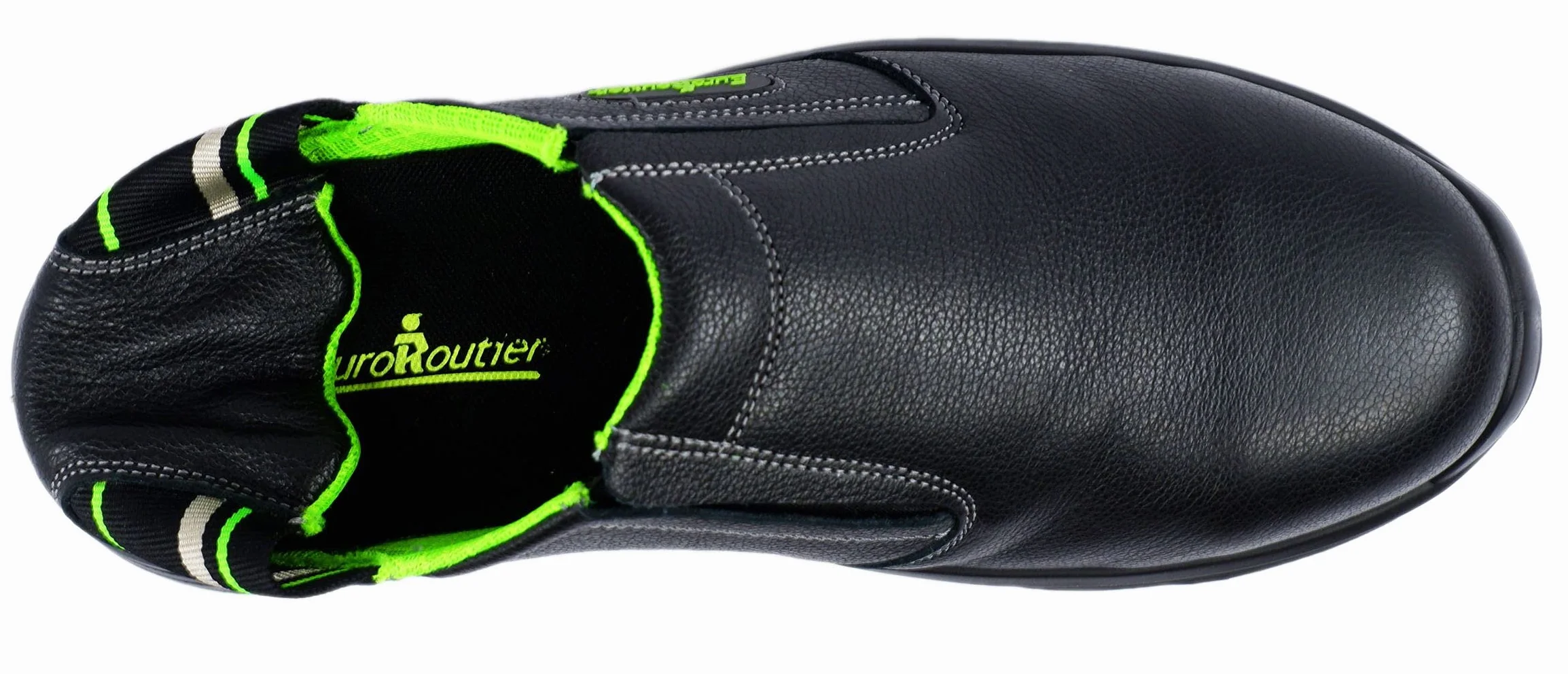 EuroRoutier Hybrid Nappa Black Prawdziwa Skóra, Kapcie, Obuwie Ochronne Z Certyfikatem S1P-SRC