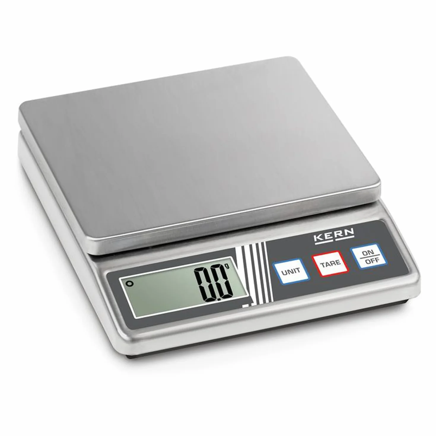 Kompaktowa waga ze stali nierdzewnej [rdzeń FOB 500-1S] wykonanie obudowy i płyty wagowej ze stali nierdzewnej [maks.): 0,5 kg, czytelność [d]: 0,1 g