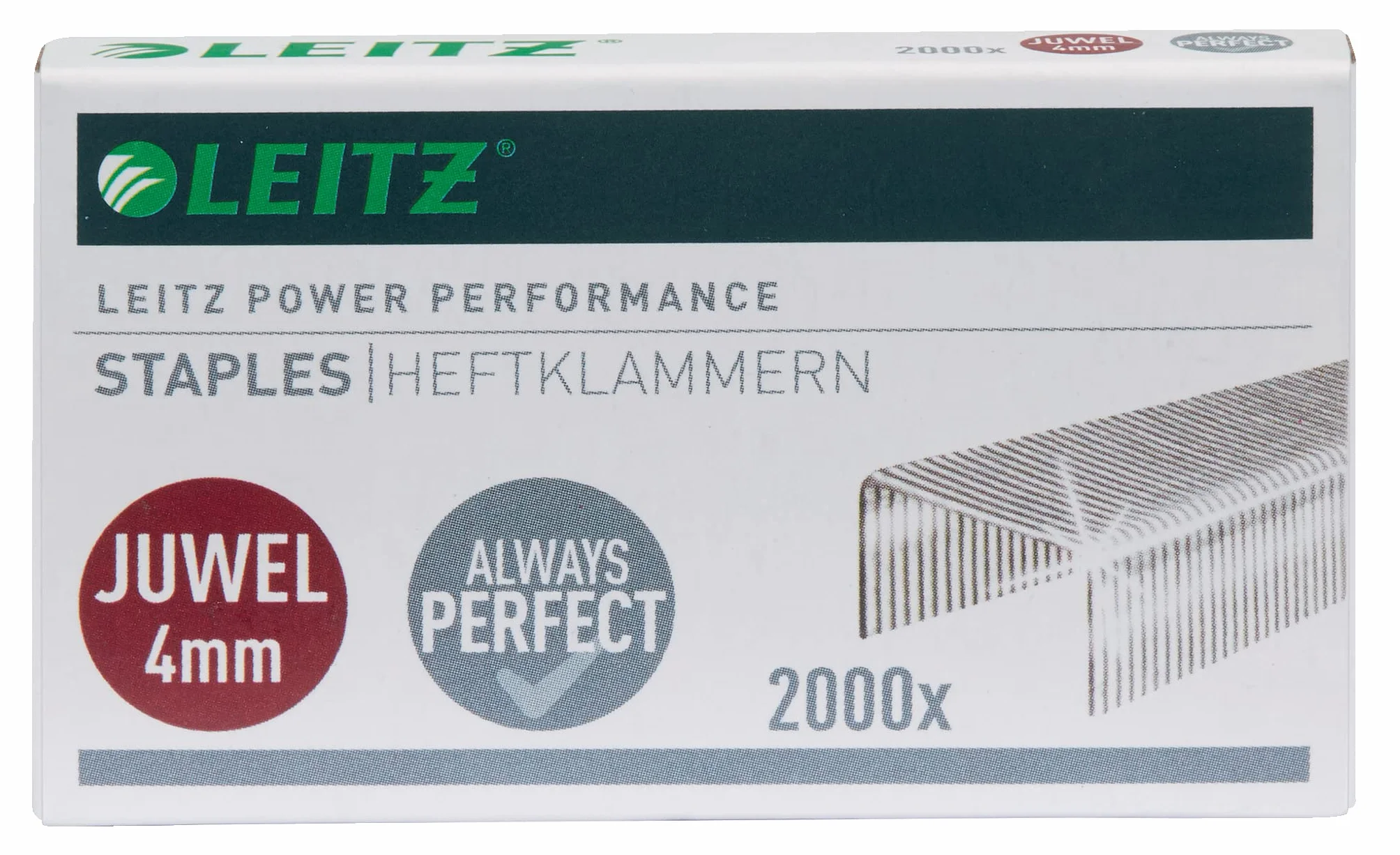 Leitz Power Performance 56400000 Zszywki, Srebrny, 2000 szt.