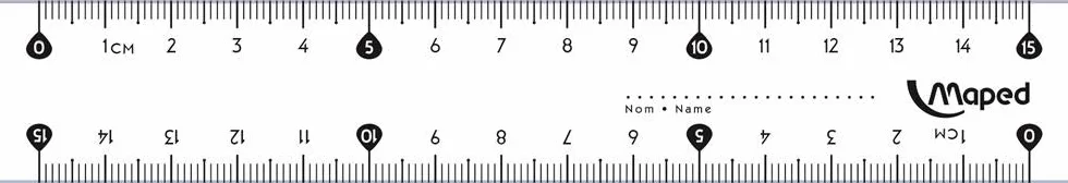 Maped M146507 Linijka, Przezroczysty, 15 cm