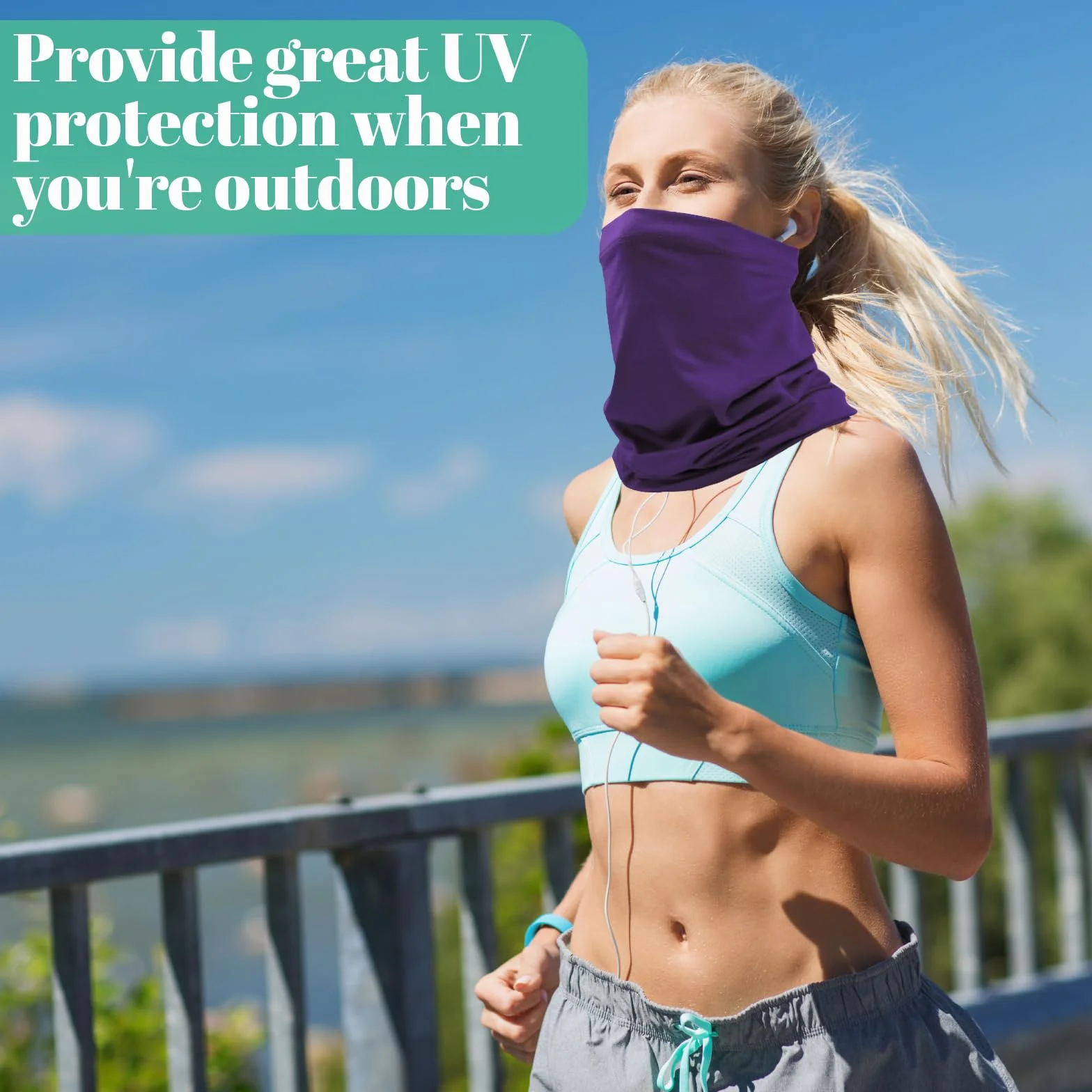 8 sztuk chusty wielofunkcyjne, elastyczne, sportowe, bezszwowe, odporne na promieniowanie UV, unisex, do jogi, biegania, wędrówek, jazdy motocyklem, jednokolorowy, Rozmiar uniwersalny