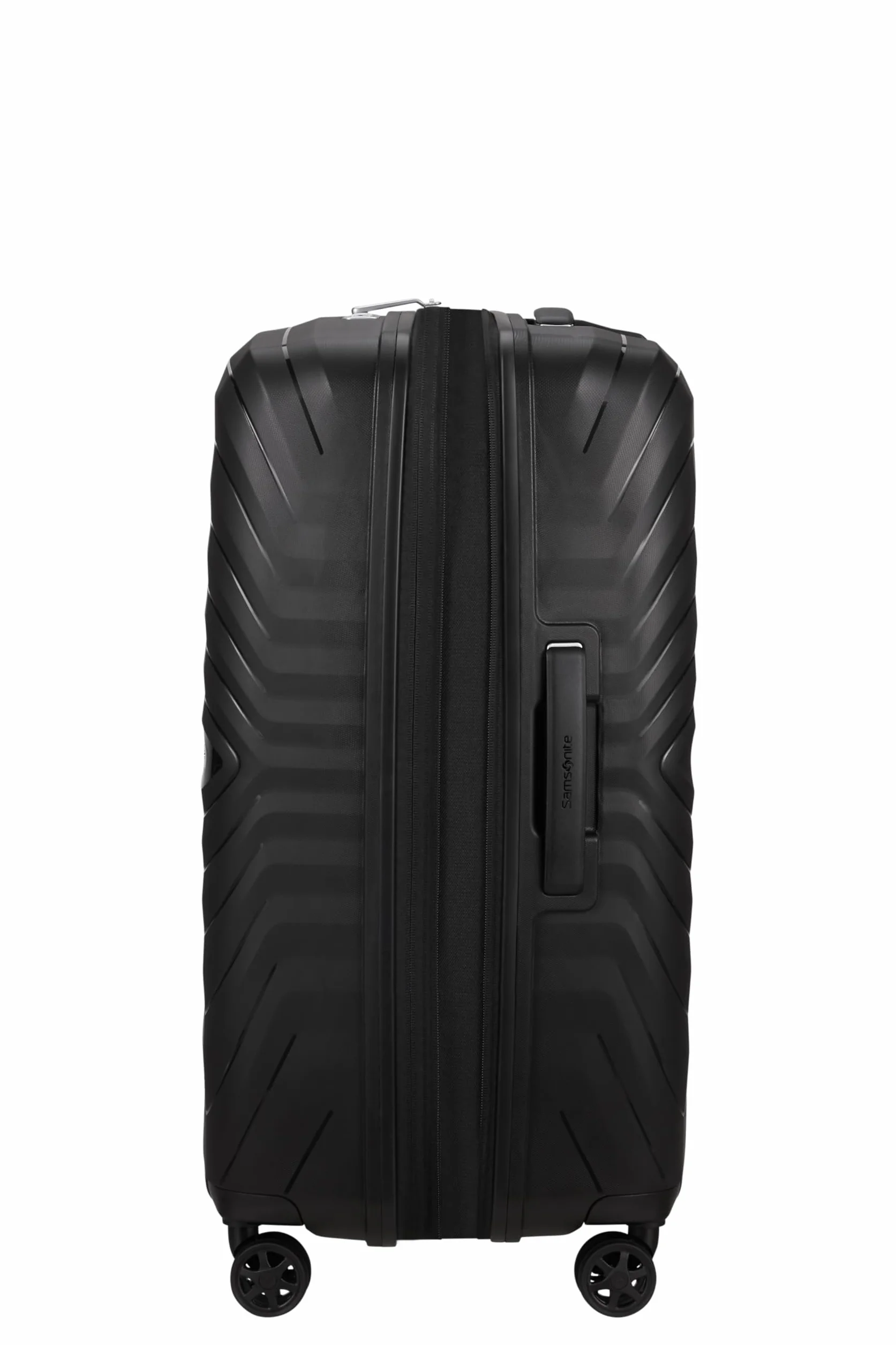 Samsonite Neo Flux - Spinner M, Rozszerzalna walizka, 68 cm, 86/96 L, Czarny (Black)