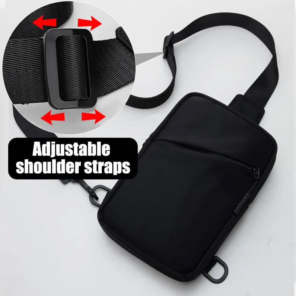DONGKER Torba na ramię, wodoodporne torby crossbody z regulowanym paskiem, oddychająca dla kobiet i mężczyzn, wędrówki, kemping, jazda na rowerze, podróże, sporty na świeżym powietrzu