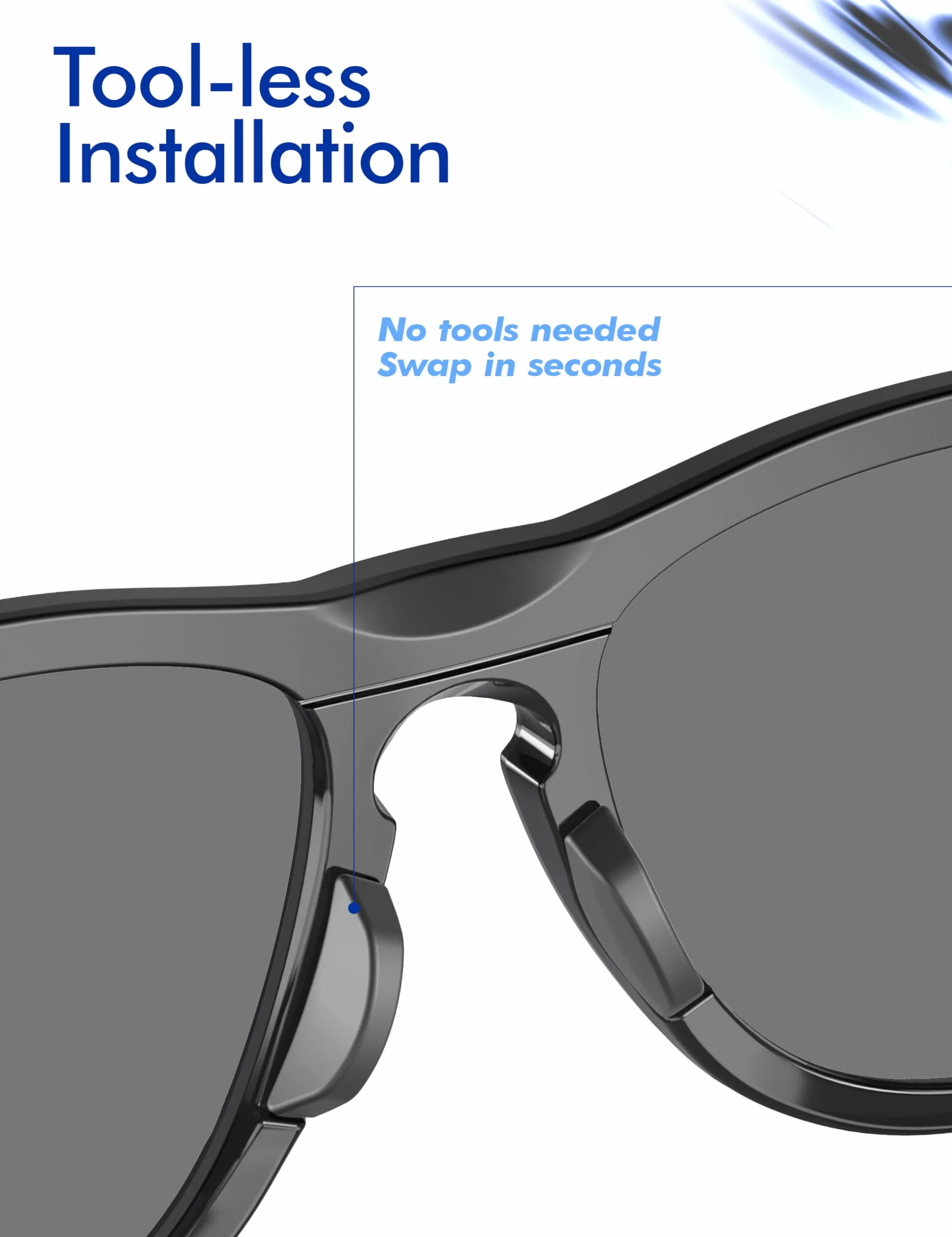 SAUCER Wymienne nakładki na noski do Oakley Frogskins Range OO9284 | Frogskins Hybrid | HSTN OO9242 | OO9242A Okulary przeciwsłoneczne