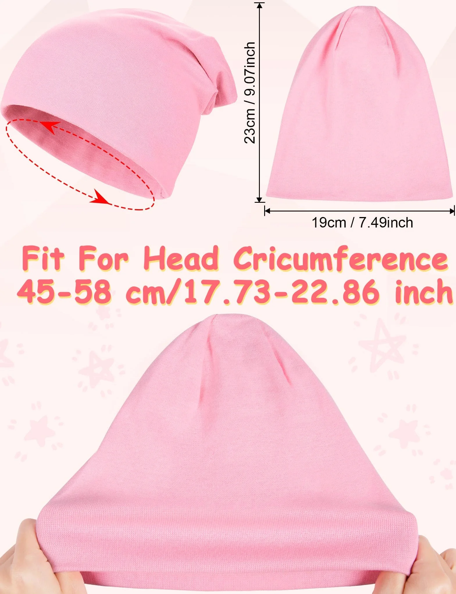 Kiiwah 2 czapki dziecięce Slouch Beanie, miękkie czapki zimowe dla chłopców i dziewczynek, ciepłe czapki dziecięce, dwuwarstwowa czapka z dzianiny dla dzieci, na wiosnę, jesień, zimę