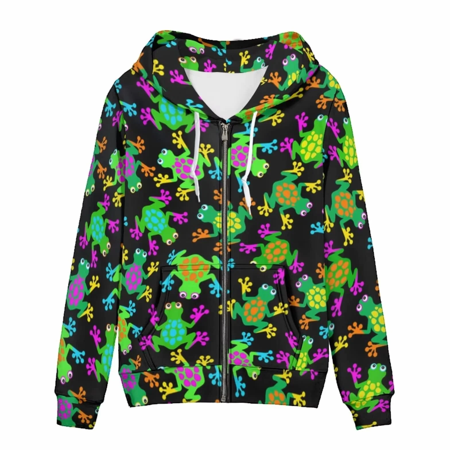 WELLFLYHOM Y2K damska bluza z kapturem zapinana na zamek vintage kardigan bluza z kapturem
