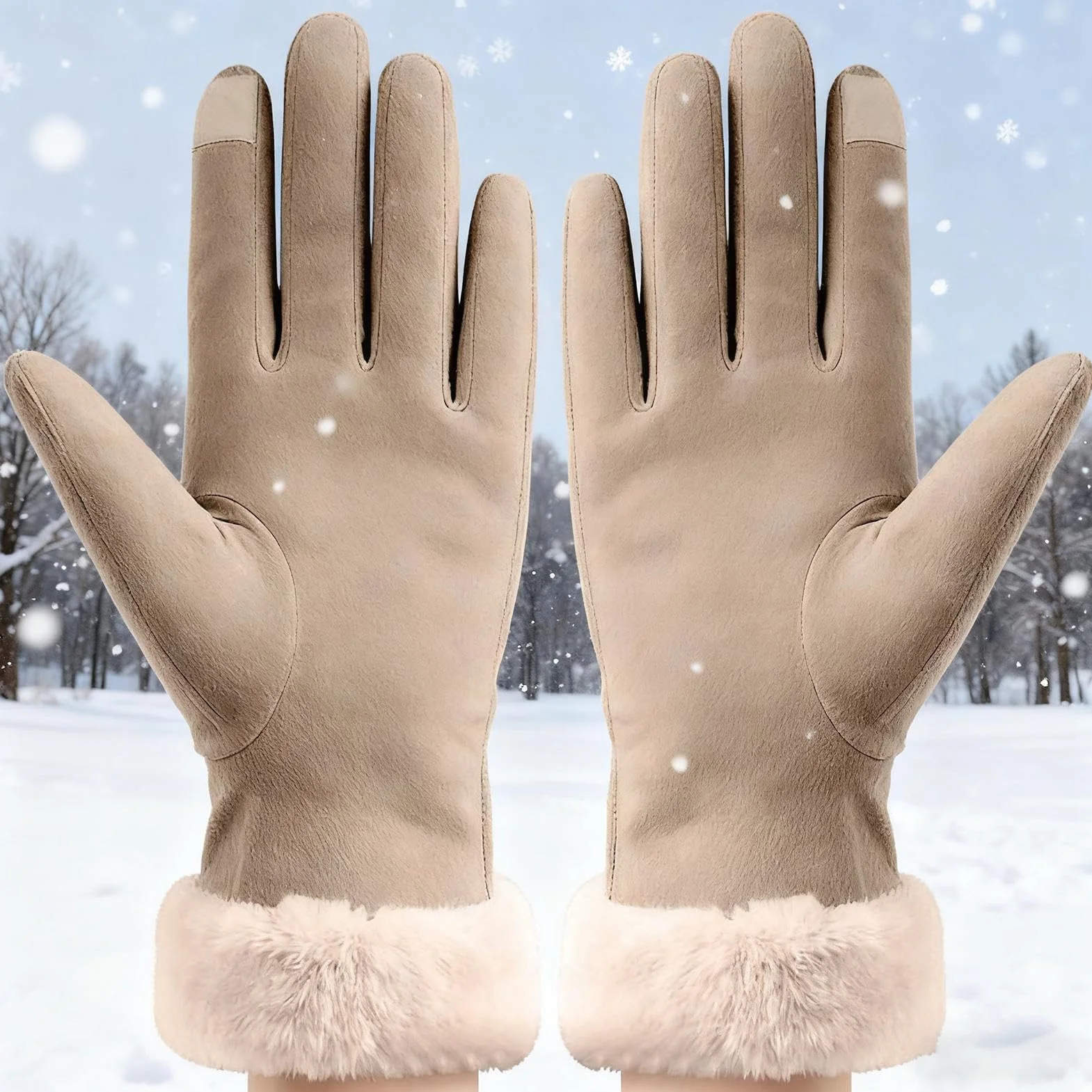 Rękawiczki dla kobiet, termiczne, do ekranów dotykowych, ciepłe akcesoria odzieżowe, zimowe rękawiczki damskie, do jazdy na snowboardzie, jazdy na rowerze, na zewnątrz, do pracy, na kemping, wędrówki