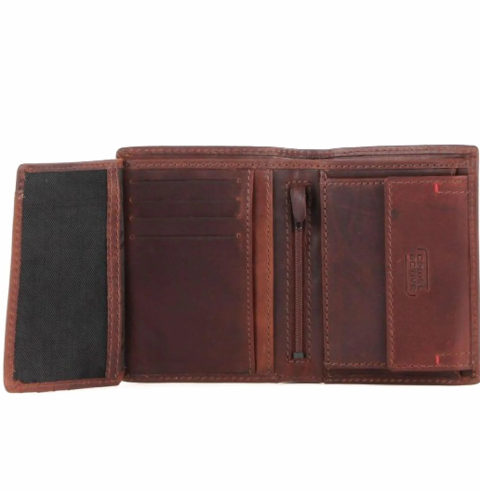 camel active Torby Salamanca portfel męski w formacie portretowym skóra, Dunkelbraun, 9,5 x 2 x 12, Etui na monety