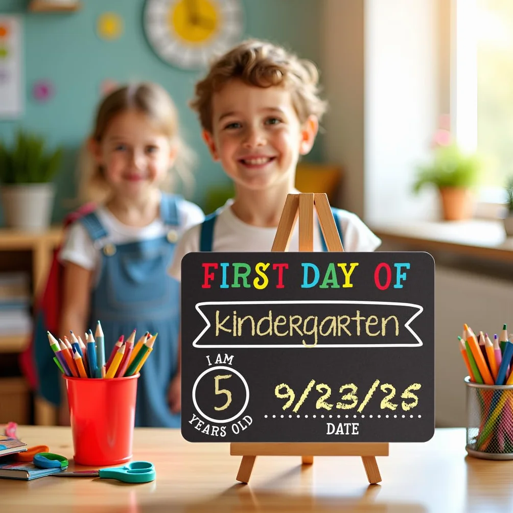 Pearhead Pierwszy I Ostatni Dzień Szkoły School Fotokompartament Signs, Idealne Tablice Chalkboard Do Kompletowania Pierwszego I Ostatniego Dnia Szkoły