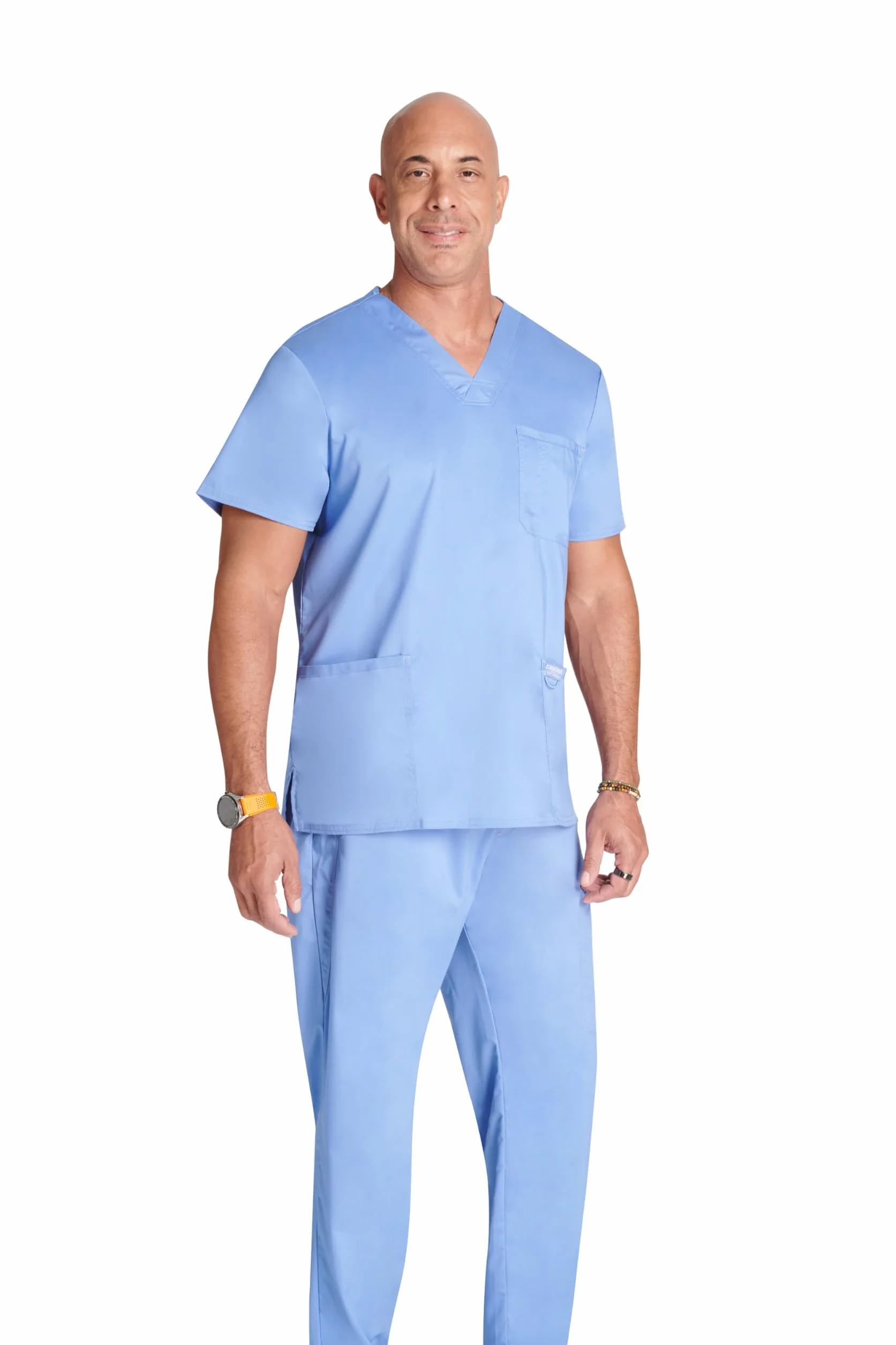 CHEROKEE Męskie Scrub Top Revolution Odzież medyczna Dekolt w serek Z kieszeniami XXL Ciel