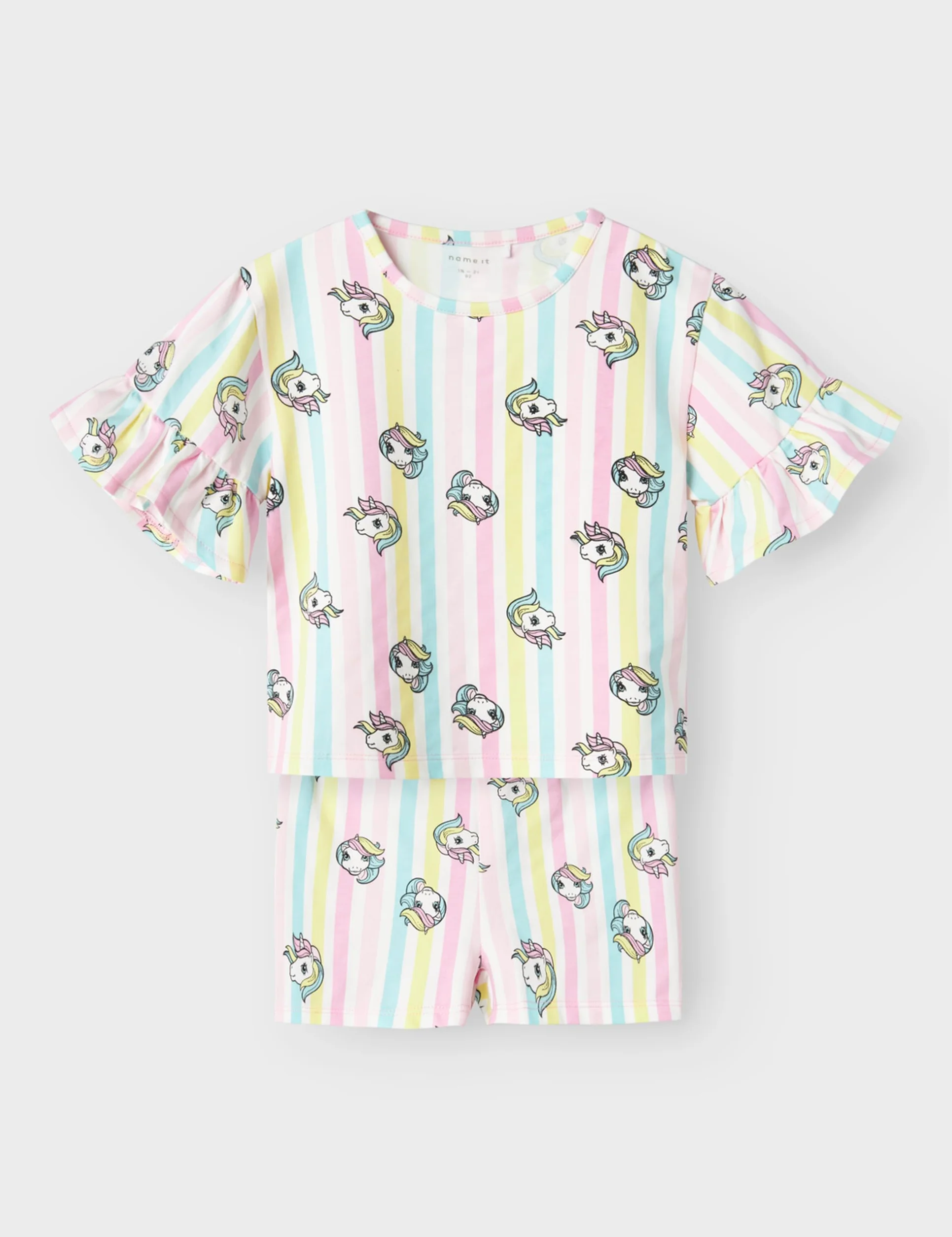 NAME IT Nmfmidis MLP Ss Nreg szorty dziewczęce Cplg, Pink Frosting, 110