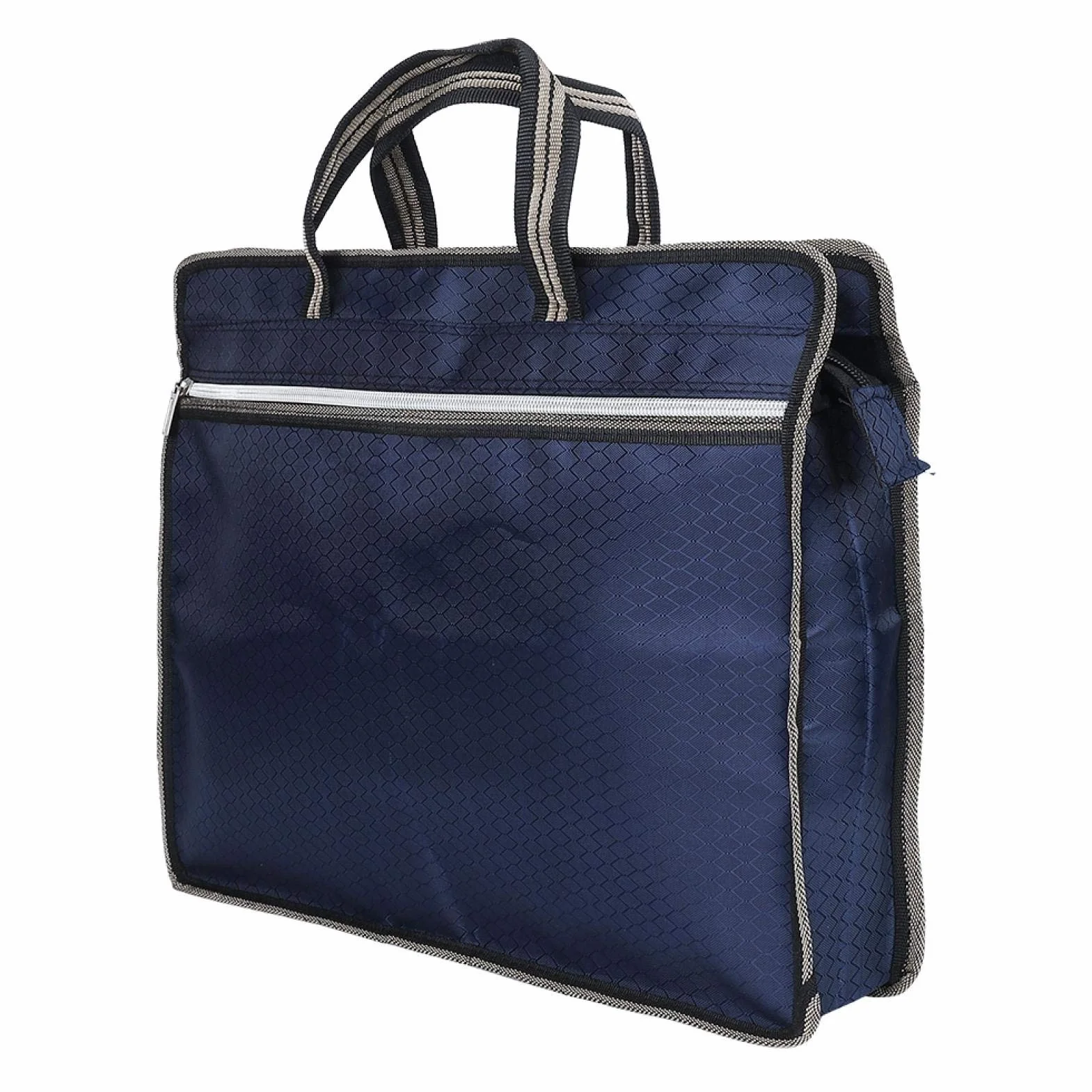 Zapinana na Zamek Torba na Dokumenty Biznesowa Portable Water Oxford Cloth Teczka Torebka Niebieski