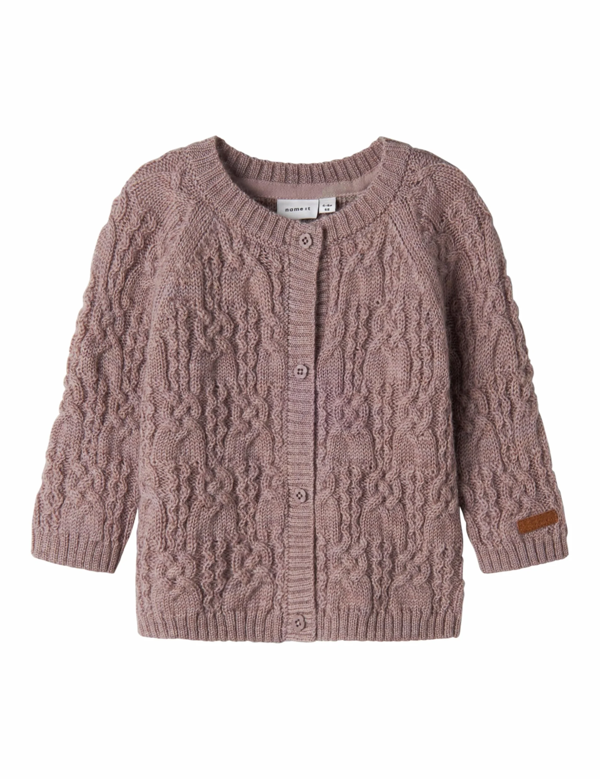 NAME IT Kardigan Niemowlęta - dziewczynki Nbfwrilla Wool Ls Knit Card