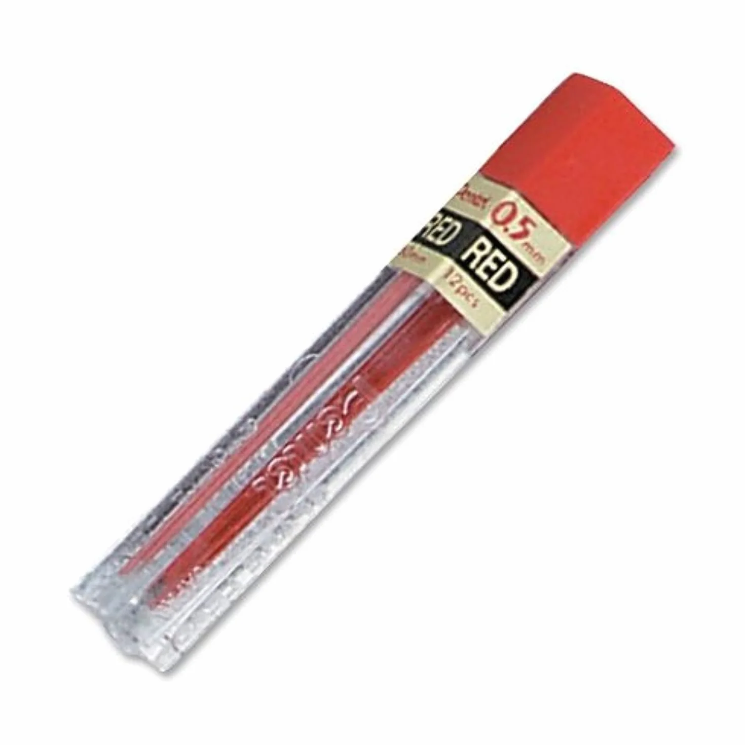 Pentel PPR-5 Etui 12 min 0,5 mm Czerwony