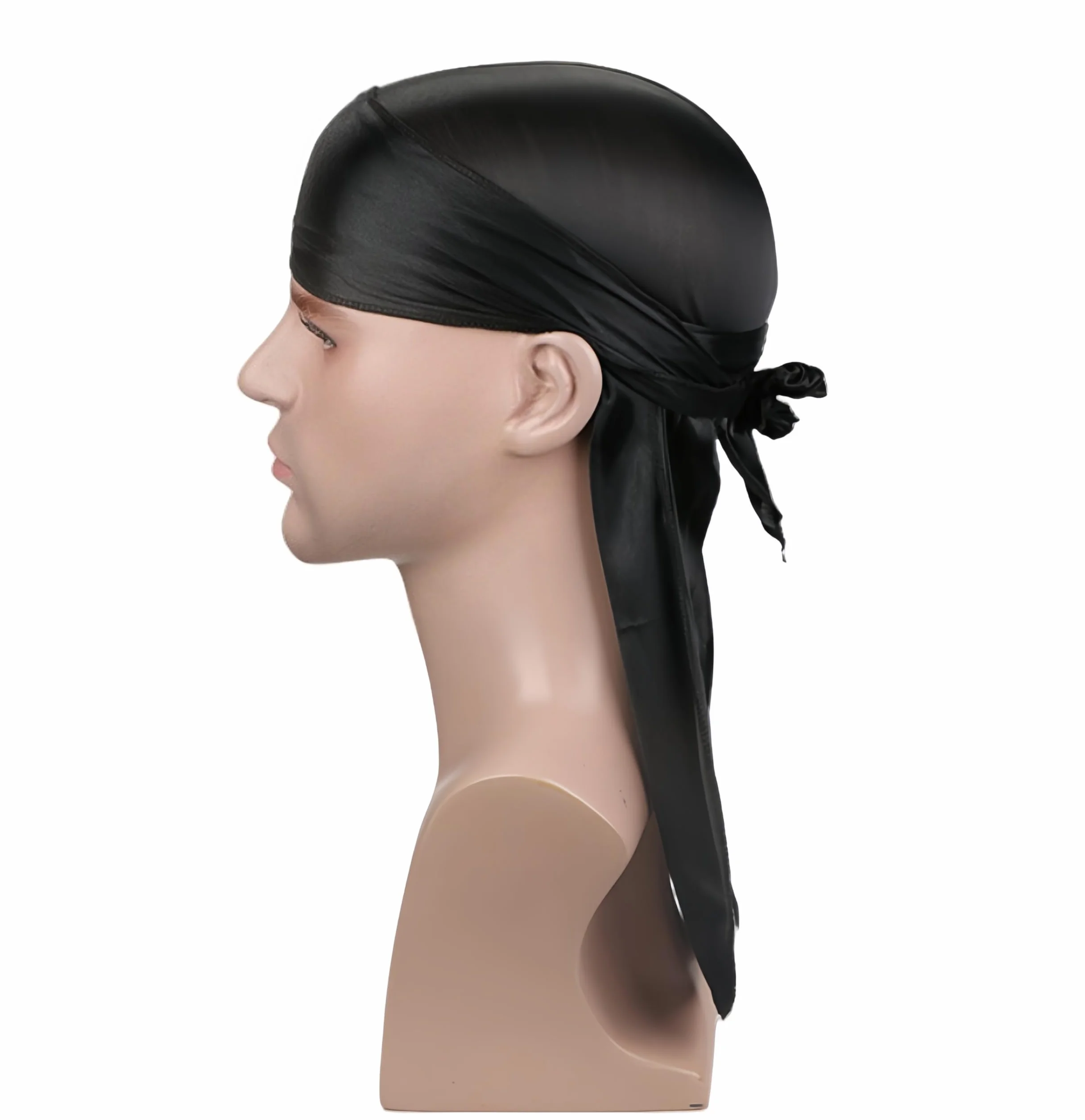 Proumhang Długi Ogon Durag,Opaska na Głowę Unisex Durag 360 Waves,Kapelusz Turban,Szerokie Paski,Bandana Piracka,Codzienna Dekoracja Hip-Hopowa dla Kobiet i Mężczyzn