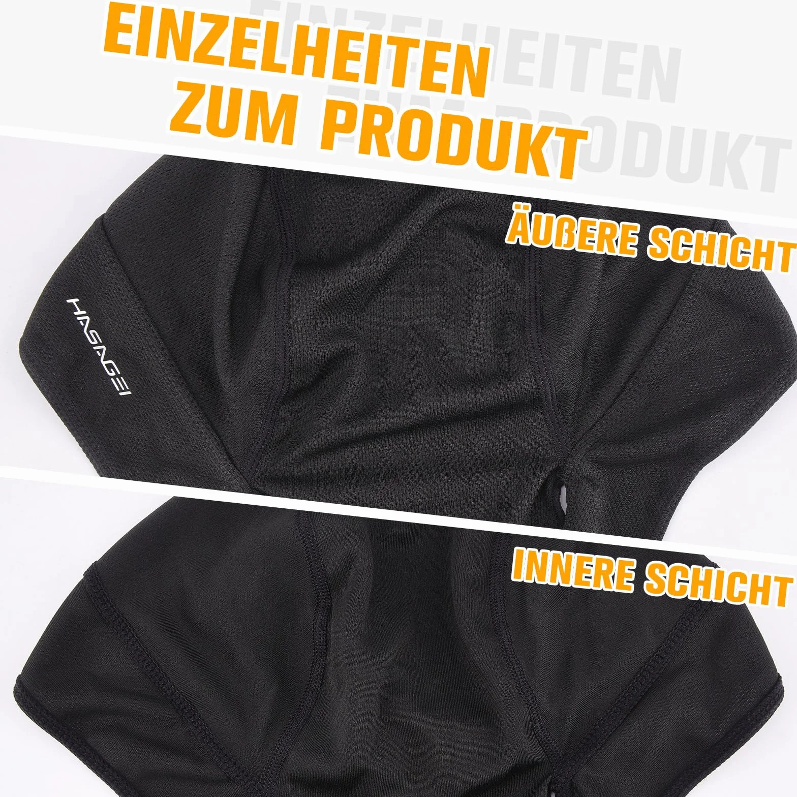 HASAGEI Bandana męska i damska, oddychająca chusta na głowę, sportowa bandana, czapka do biegania, szybkoschnąca, chusta pod kask rowerowy, na lato, chusta na głowę, czapka rowerowa