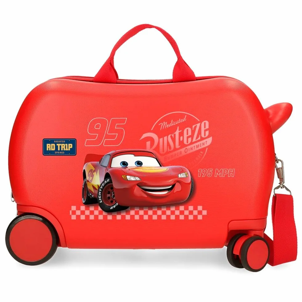 Joumma Disney Cars Trip walizka dziecięca czerwona 45 x 31 x 20 cm twardy ABS 24,6 l 1,8 kg 2 koła bagaż podręczny, Czerwone, walizka dziecięca