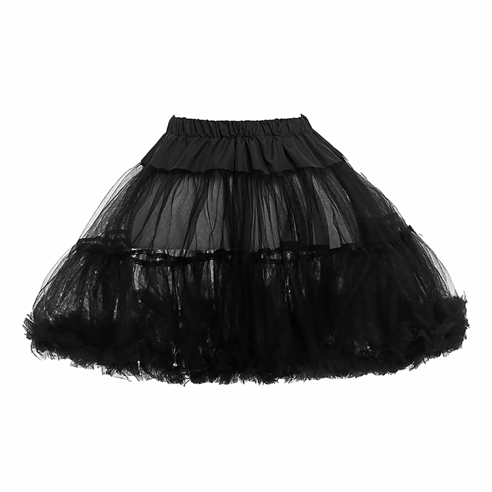 Spódnica tutu damska w stylu lat 80., krótka, klasyczna, mini spódniczka, elastyczna, wysoka talia, halka, retro, jednokolorowa, odświętna spódnica na karnawał, na wesele, imprezę, do tańca